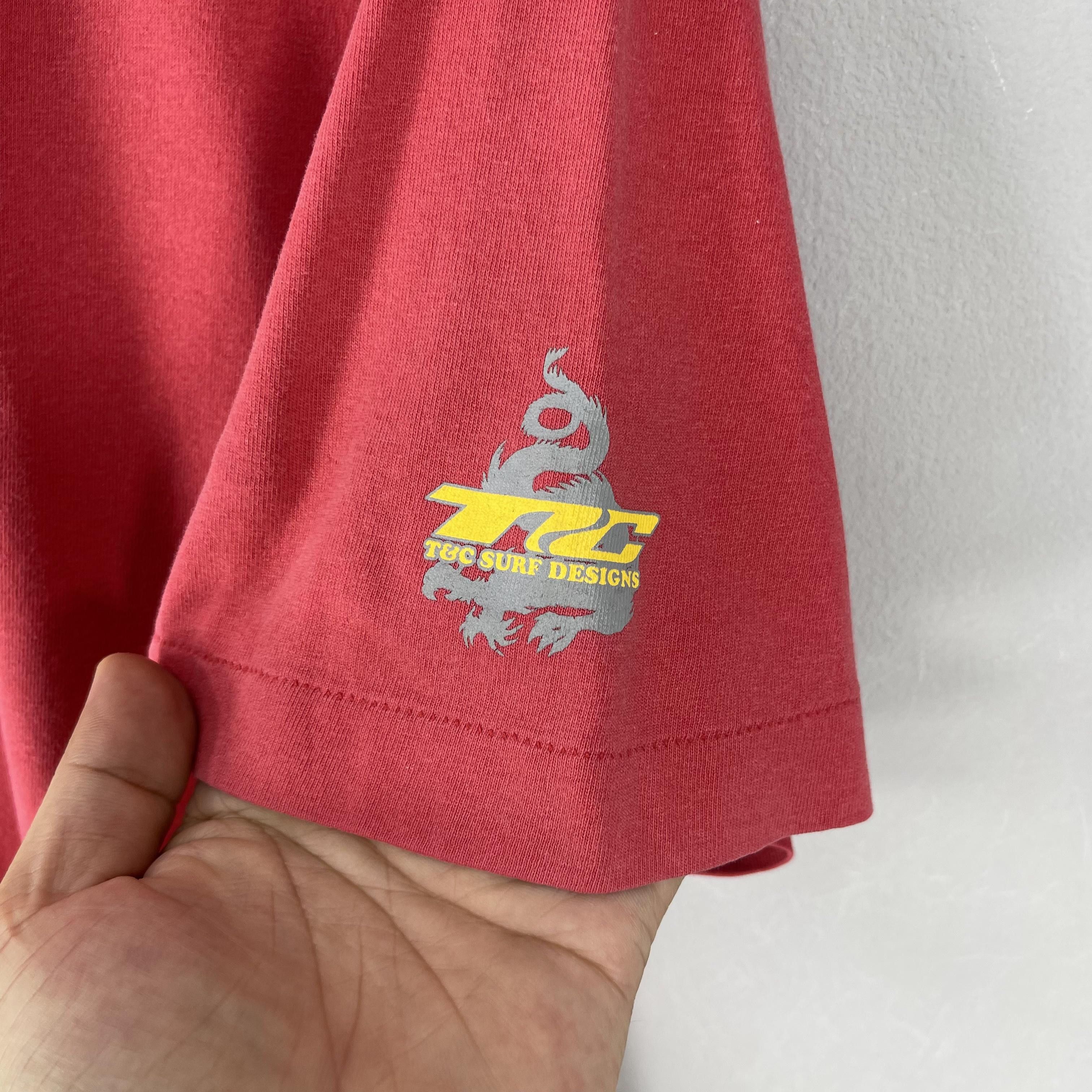 Vintage Vintage 90s T&C Dragon Printed Surf Design Hawaii Tshirt Size US M / EU 48-50 / 2 - 4 Thumbnail