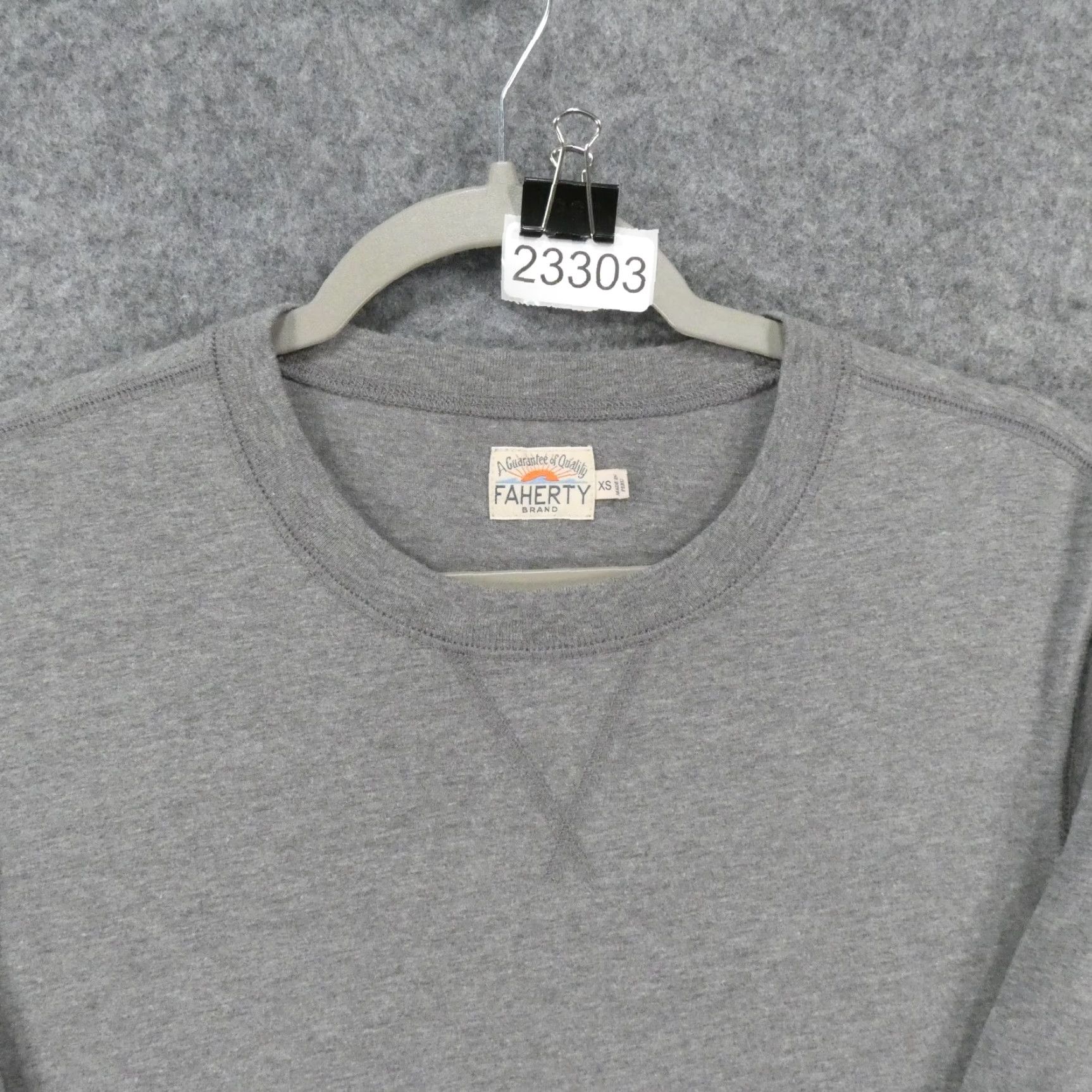 Faherty Faherty T-Shirt Mens XS Long Sleeve Gray Crew Neck Pullover Soft Cotton Blend, Modal, Polyester Blend - Regular Fit, Solid, Vintage No Size US XS / EU 42 / 0 - 2 Thumbnail