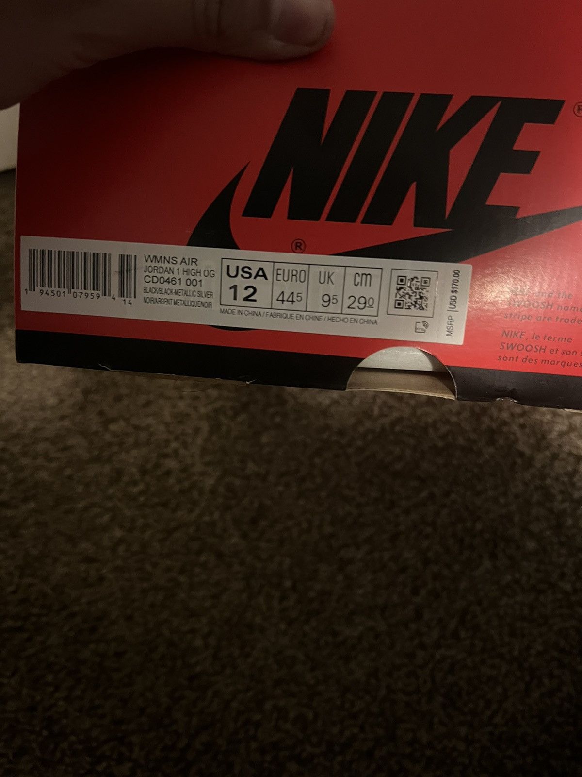 Jordan Brand Jordan 1 “ Silver toe” Size US 10.5 / EU 43-44 - 7 Thumbnail