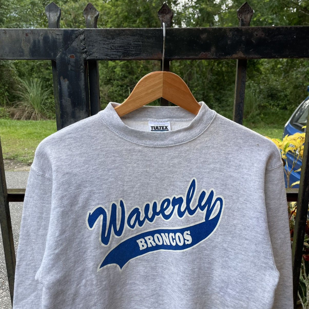 Tultex × Vintage 🔥Vintage 90s Waverly Broncos Big Spellout Sweatshirts Size US S / EU 44-46 / 1 - 3 Thumbnail