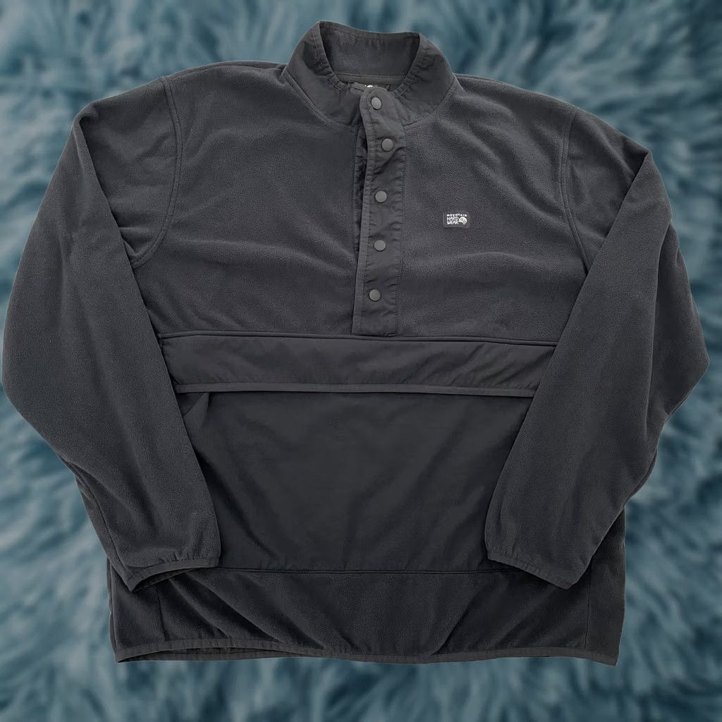 Mountain Hardwear Mountain Hardwear Jacket Mens 2XL Black Fleece Pullover Snap Button Front Pocket Size US XXL / EU 58 / 5 - 1 Thumbnail