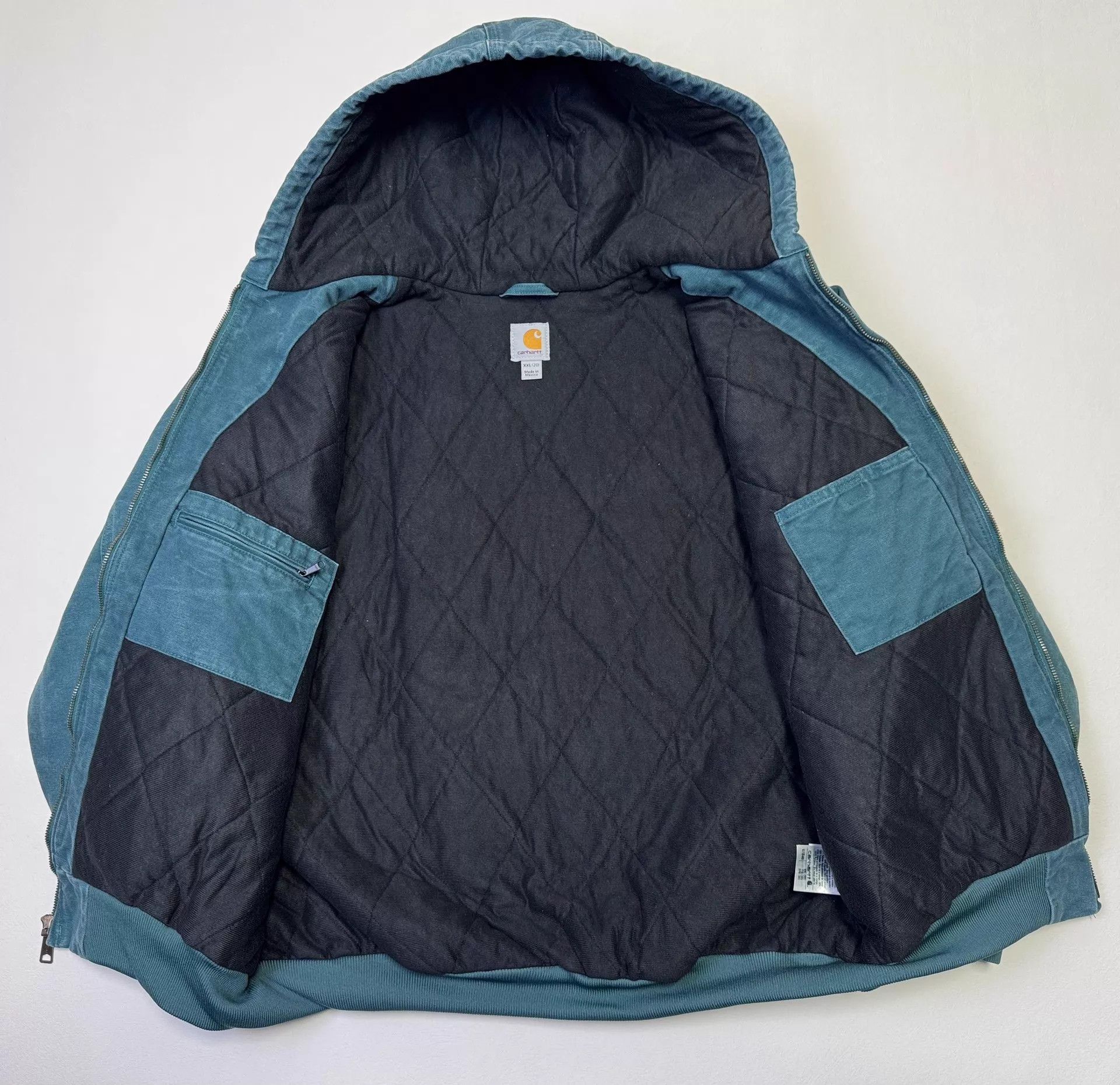 Carhartt Carhartt WJ130 Vintage Hooded Work Jacket Lake Blue XXL Size US XXL / EU 58 / 5 - 4 Thumbnail