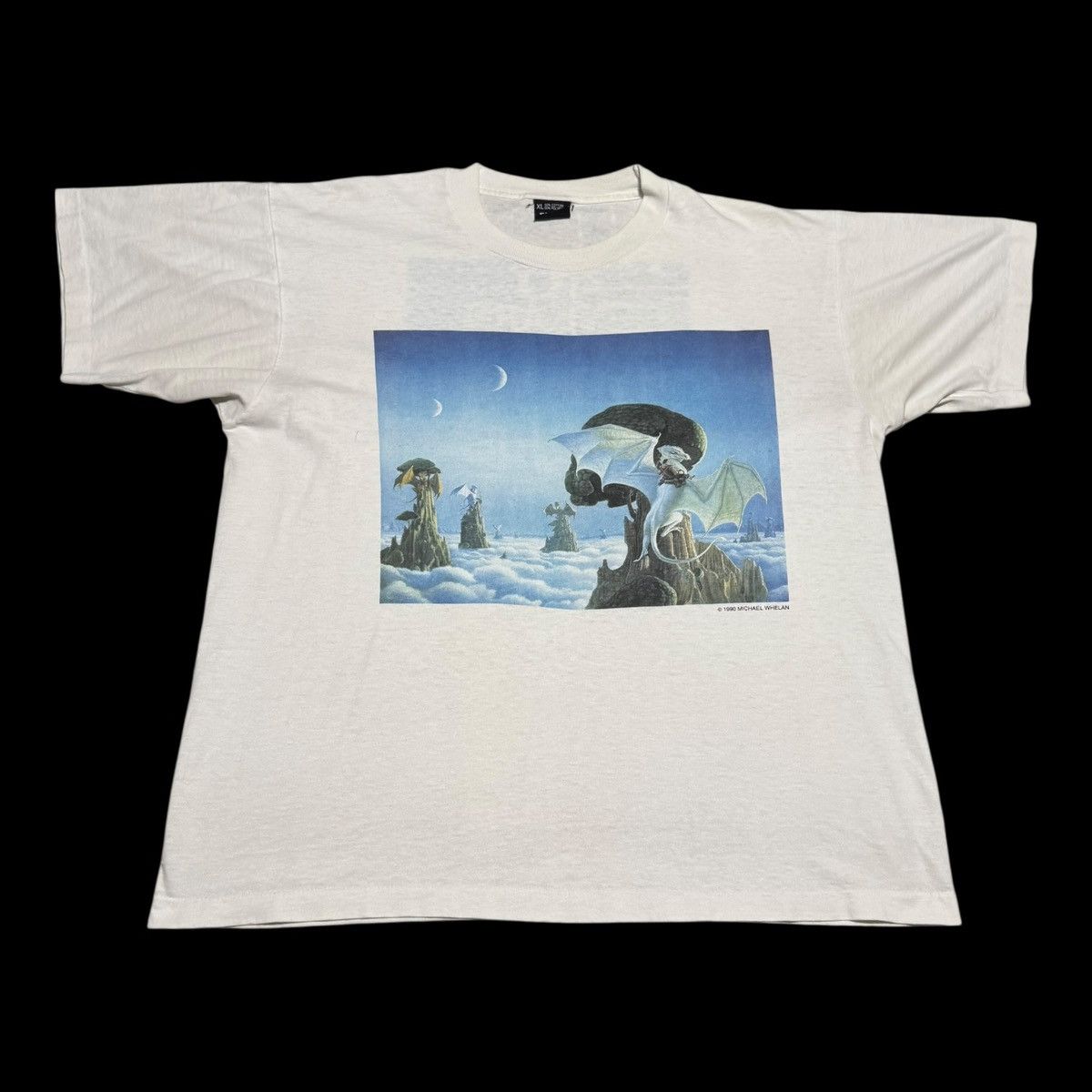 Vintage 1990 Michael Whelan Science Fiction Book Club Shirt Men's XL Size US XL / EU 56 / 4 - 1 Thumbnail