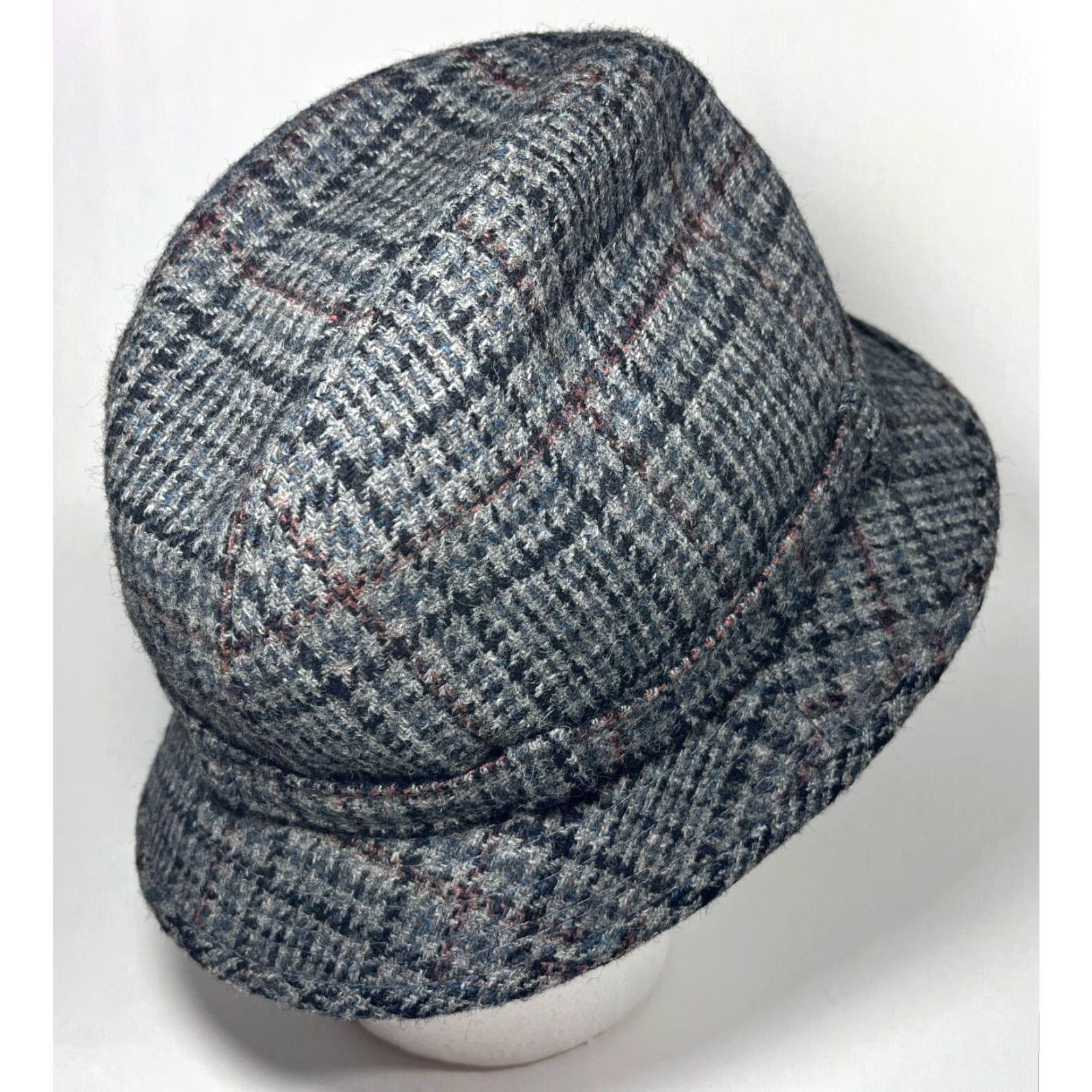 Vintage VINTAGE The Edinburgh Woollen Mill Men'S Wool Fedora Hat Plaid Made in UK Sz Medium Size ONE SIZE - 6 Thumbnail