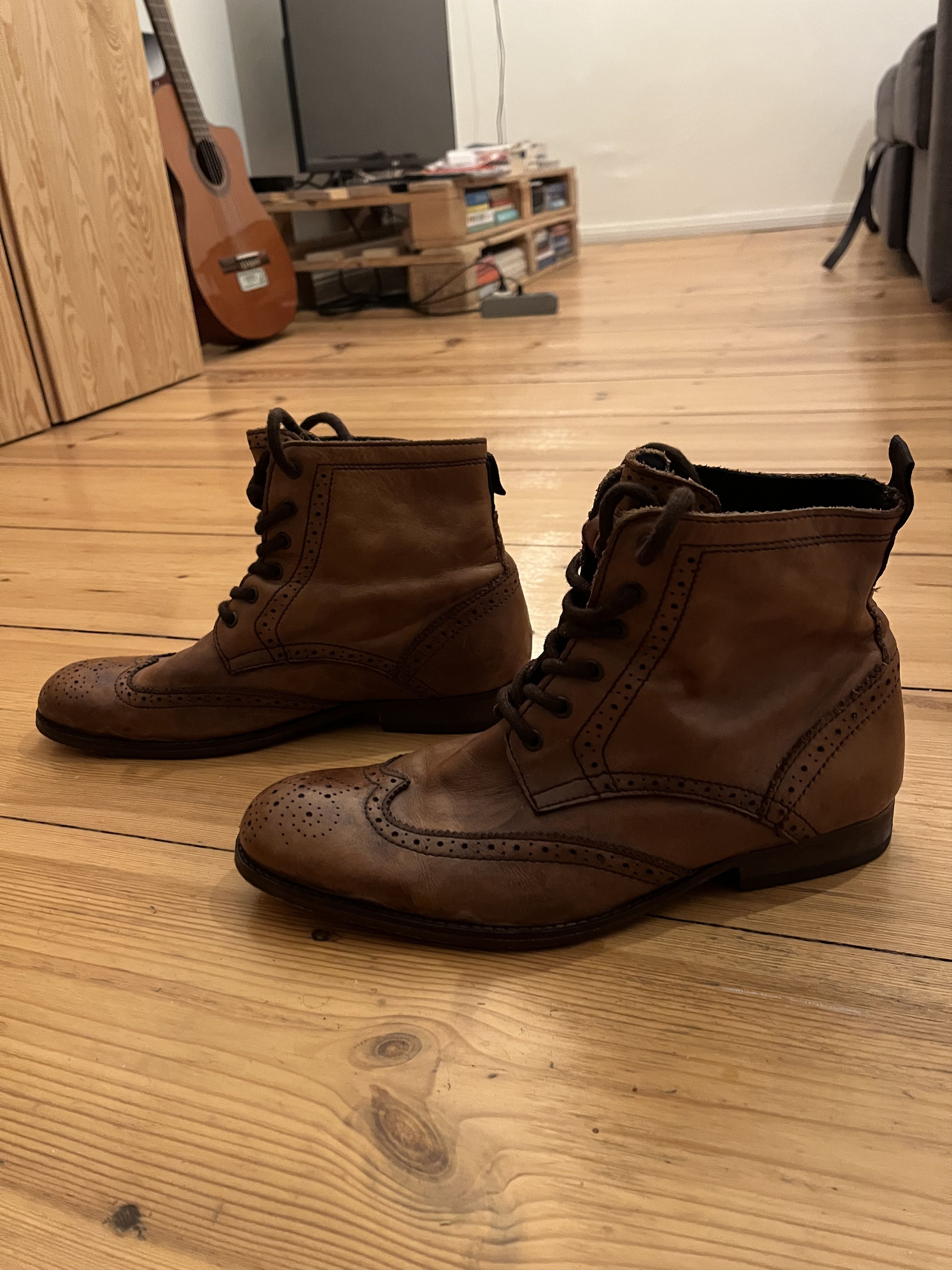 Hudson Hudson Lederstiefel, Stiefelette, Boots. Gr. 42 Size US 9 / EU 42 - 3 Thumbnail