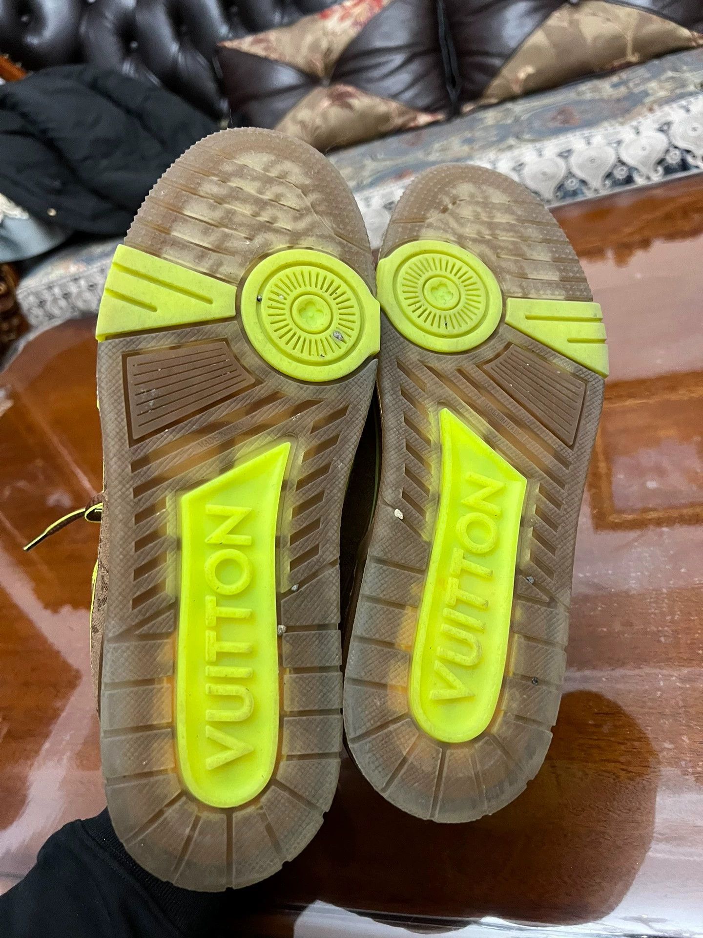 Louis Vuitton LV Trainer US7.5 Like New Calfskin&MonogramDenim Size US 8.5 / EU 41-42 - 5 Thumbnail