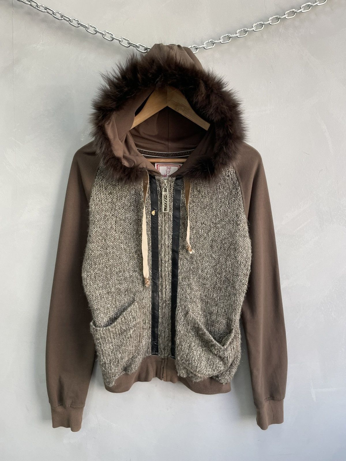 Fur hood legrandebleu style wool avant garde style