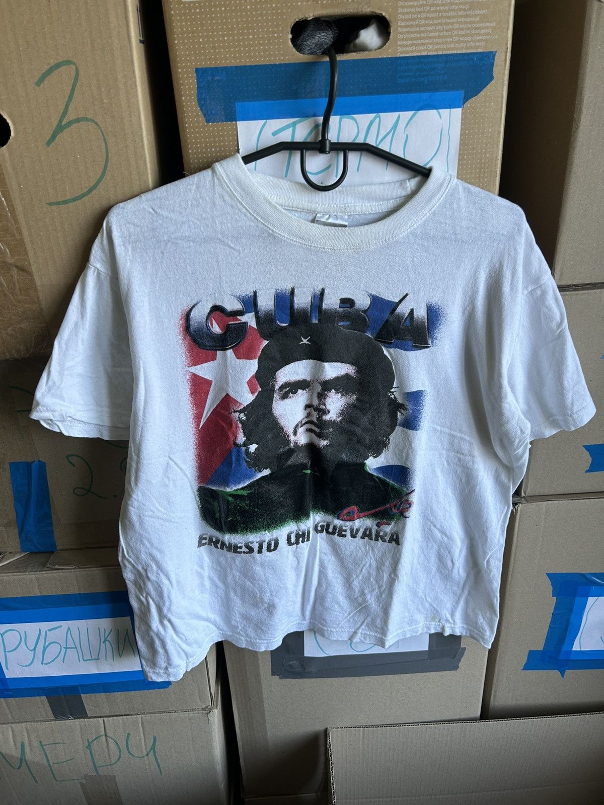 Vintage Vintage Ernesto Che Guevara Cuba Merch T-shirt 00s Boxy Fit Size US XL / EU 56 / 4 - 5 Thumbnail