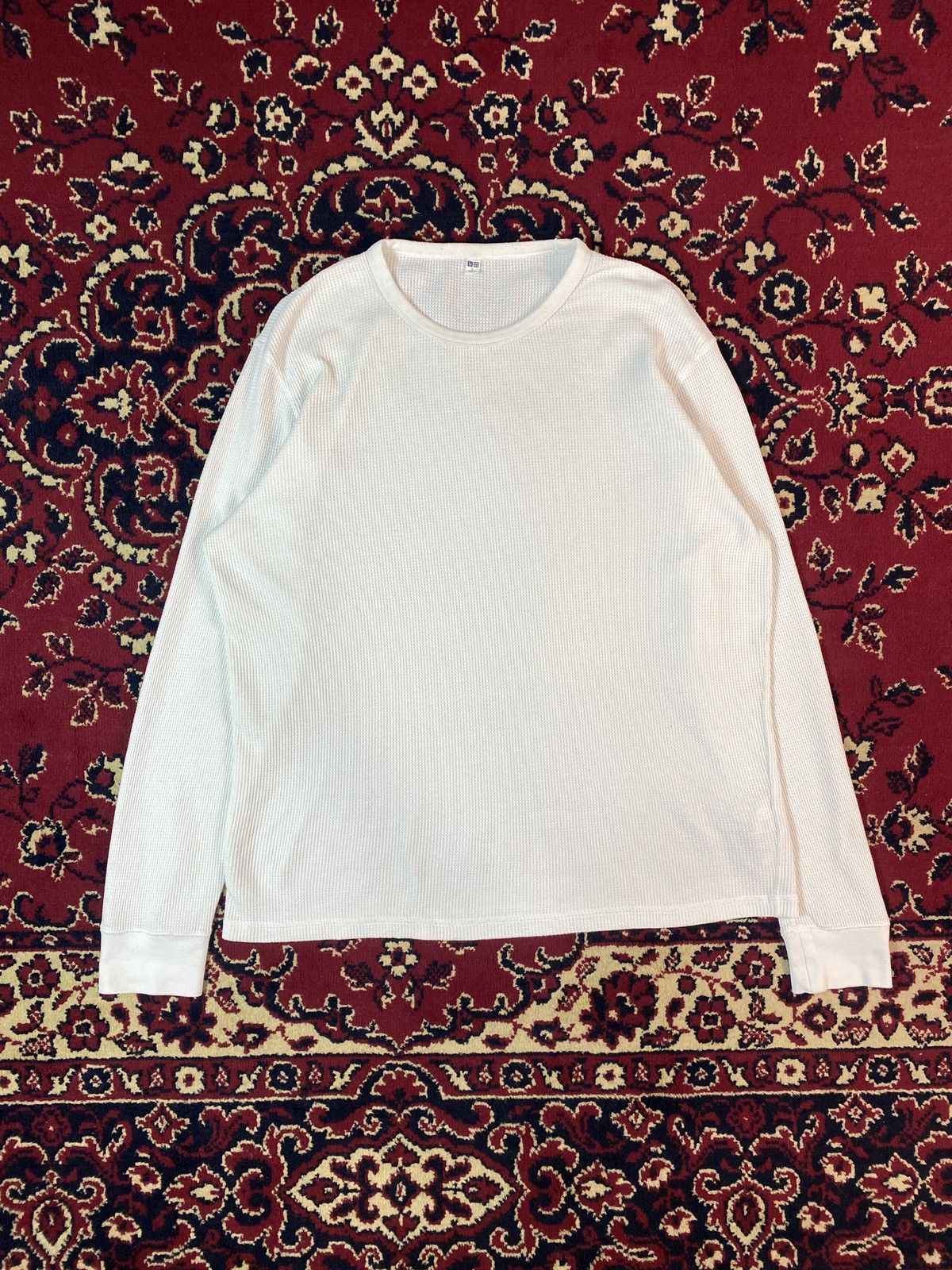 Uniqlo Uniqlo Waffle Crewneck Longsleeve T-Shirt Size US L / EU 52-54 / 3 - 1 Thumbnail