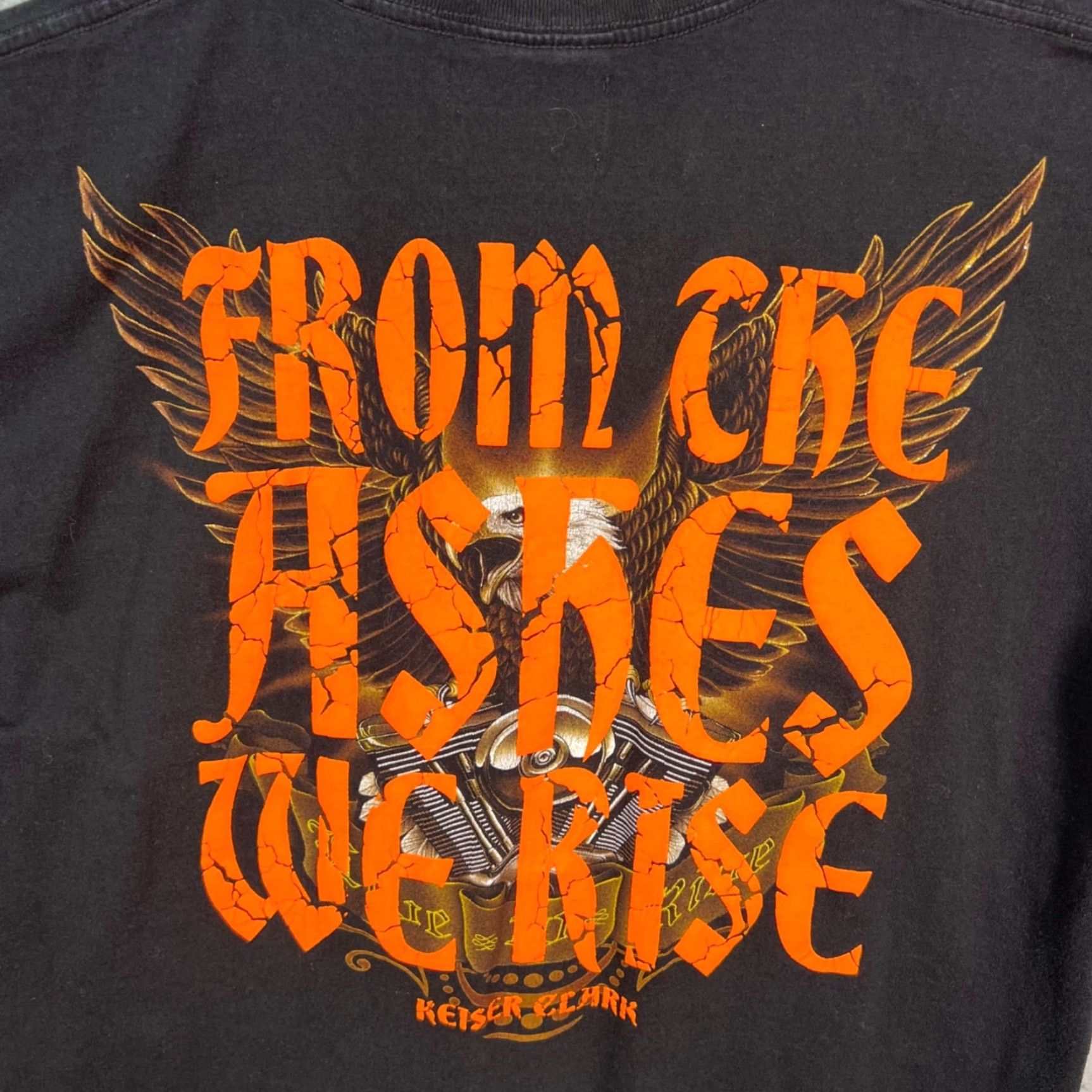 Keiser Clark Keiser Clark From The Ashes We Rise Black T-Shirt Mens Size Medium Size US M / EU 48-50 / 2 - 7 Thumbnail