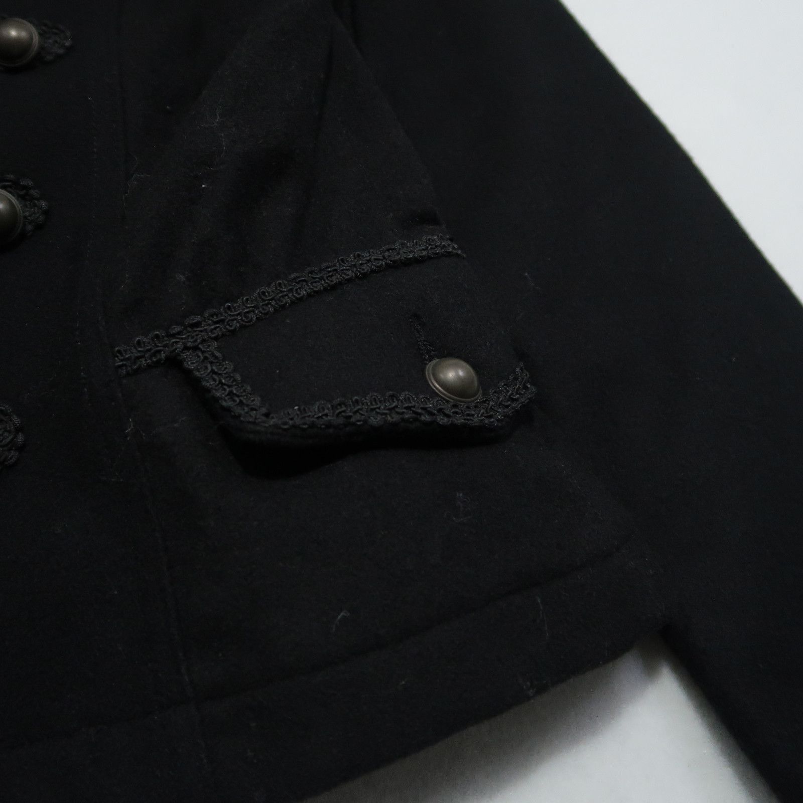 14th Addiction 2000s PPFM - Napoleon Wool Jacket Detachable Fur Size US S / EU 44-46 / 1 - 8 Thumbnail