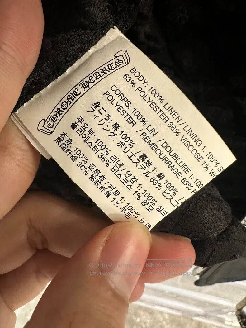 Chrome Hearts CHROME HEARTS Size L Wax cloth motorcycle jacket Size US L / EU 52-54 / 3 - 8 Thumbnail