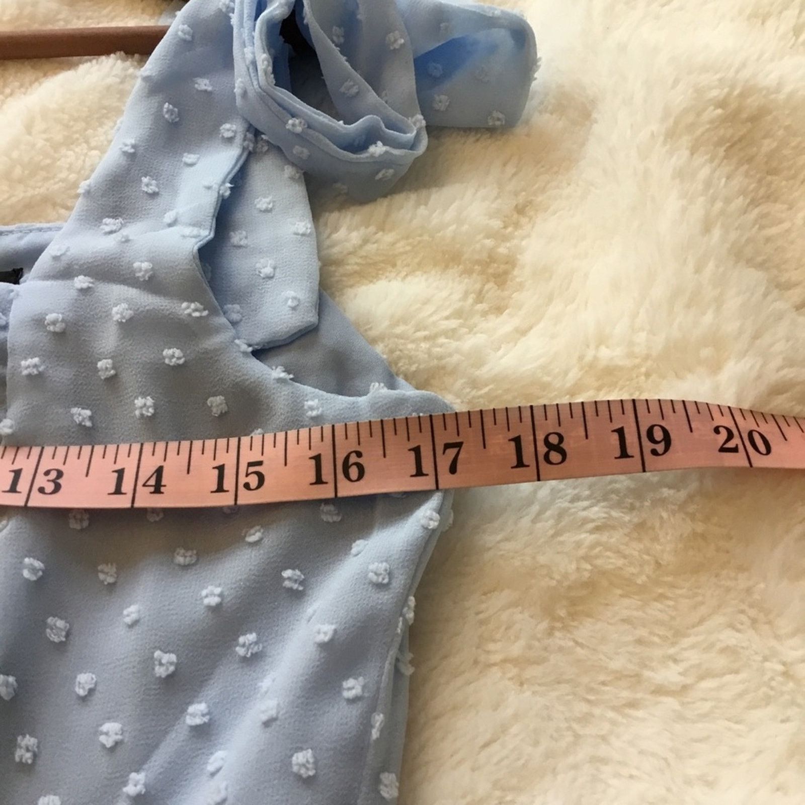 Other Lulus Sky Blue Polka Dots Midi Dress Size M / US 6-8 / IT 42-44 - 8 Thumbnail