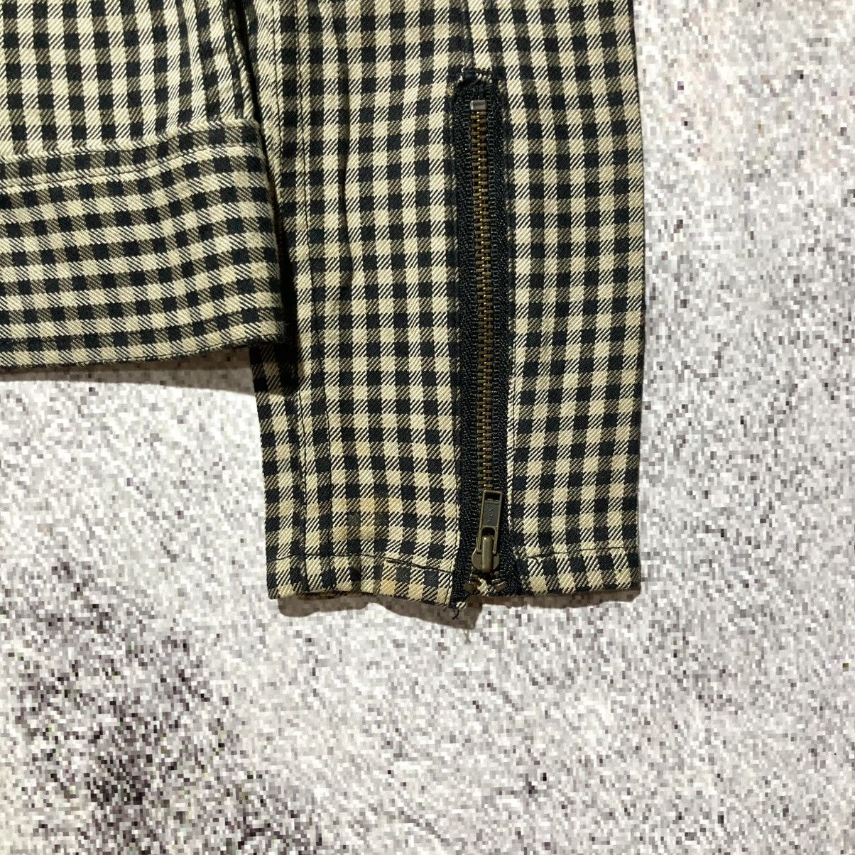 20471120 2000s Ehypenworld Gallery Asymastrical Bikers Jacket Plaid Size US XS / EU 42 / 0 - 15 Thumbnail