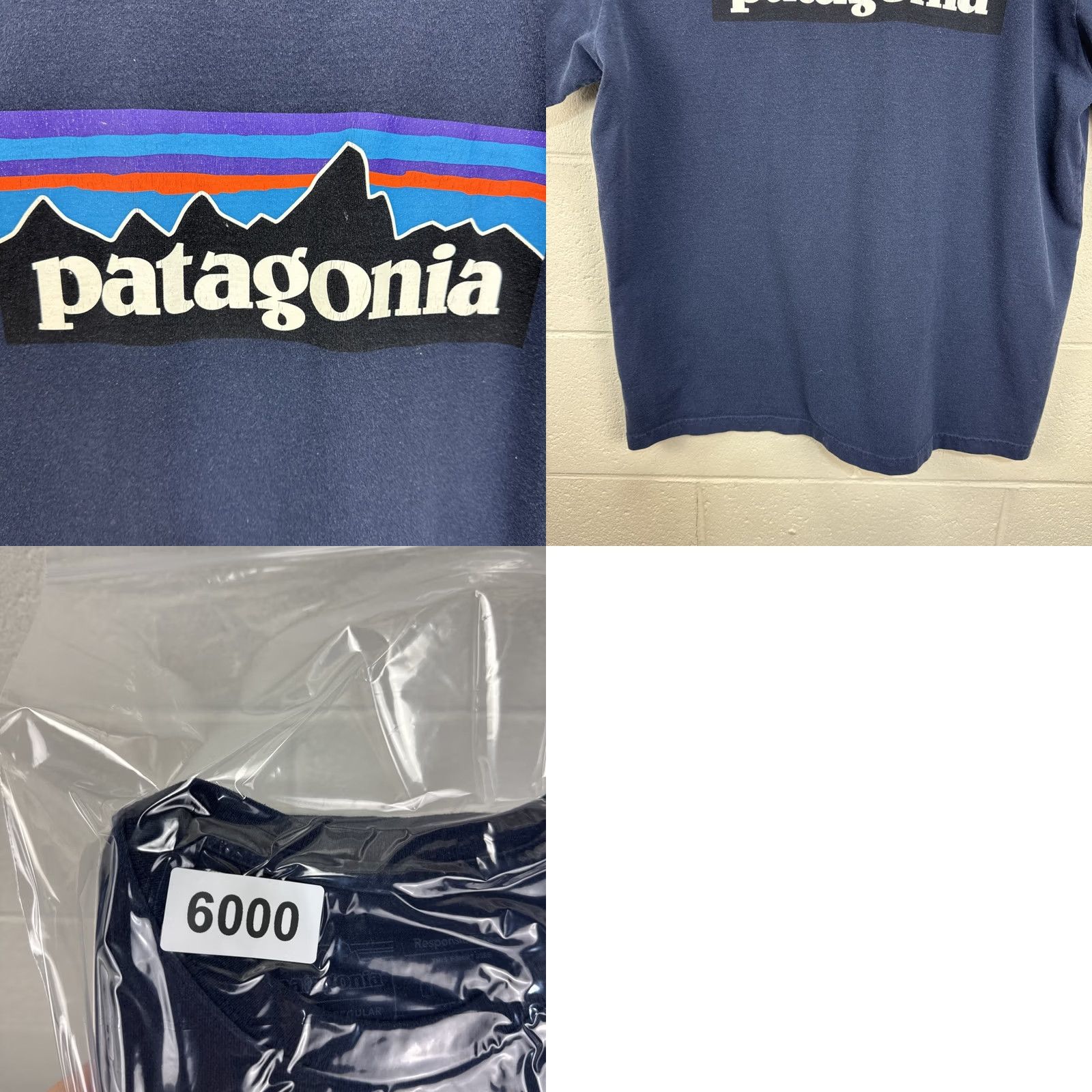 Patagonia Patagonia Shirt Mens Large Navy Blue P-6 Logo Graphic T-shirt Short Sleeve Blue Cotton Polyester Crew Neck Men’s Regular Size US L / EU 52-54 / 3 - 10 Thumbnail