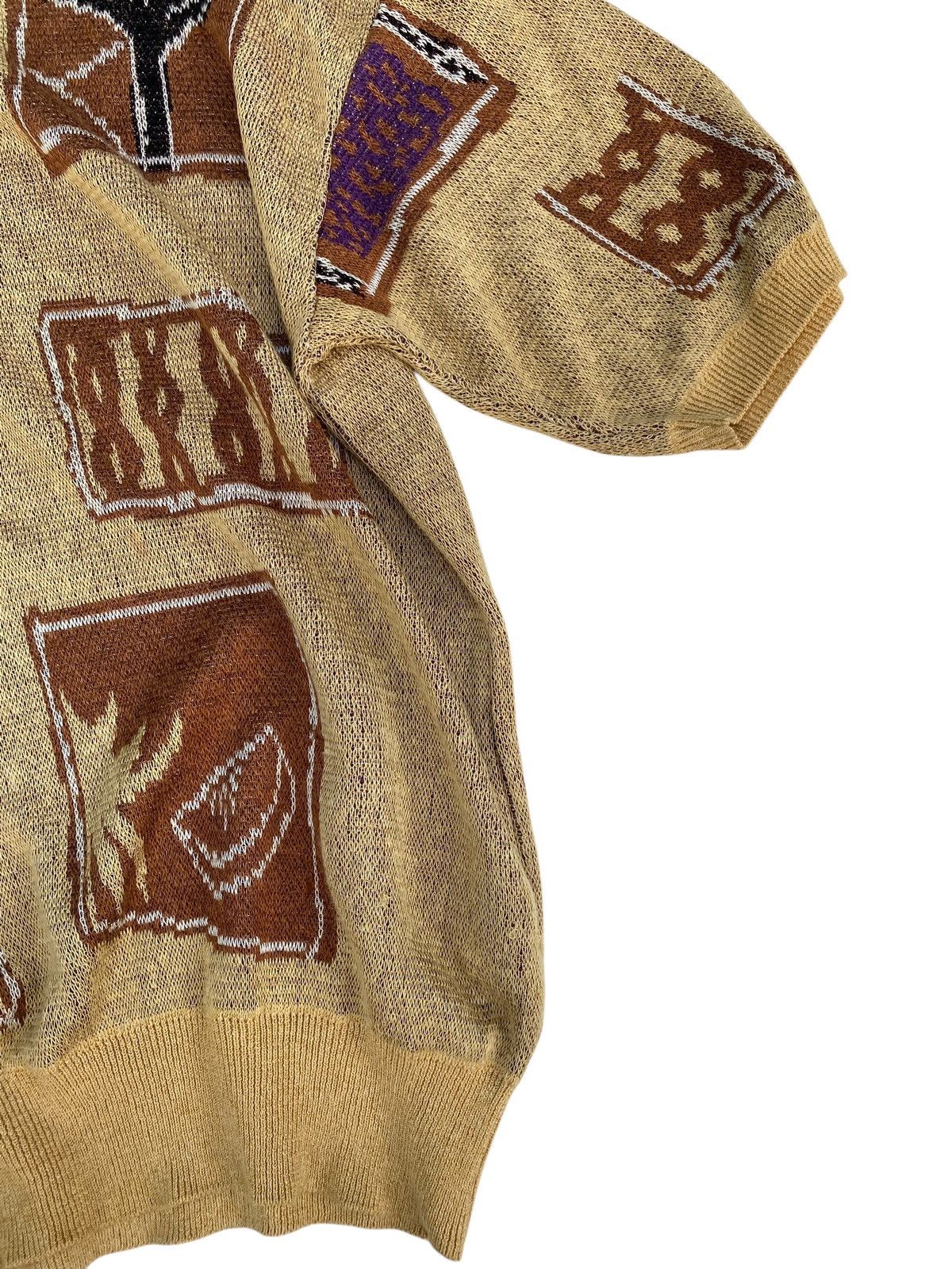 Louis Feraud × Vintage Vtg Louis Feraud Sweater Knit Over Print Size US L / EU 52-54 / 3 - 6 Thumbnail