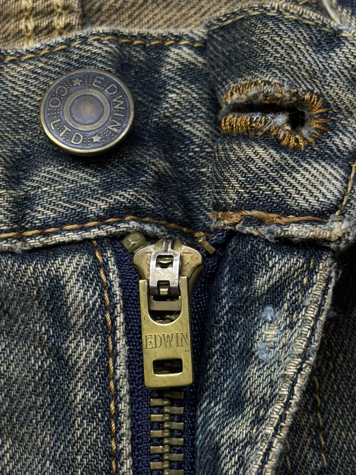 Edwin Vintage EDWIN 403 Japan Denim Jeans | Relaxed Straight | W34 Size US 34 / EU 50 - 10 Thumbnail