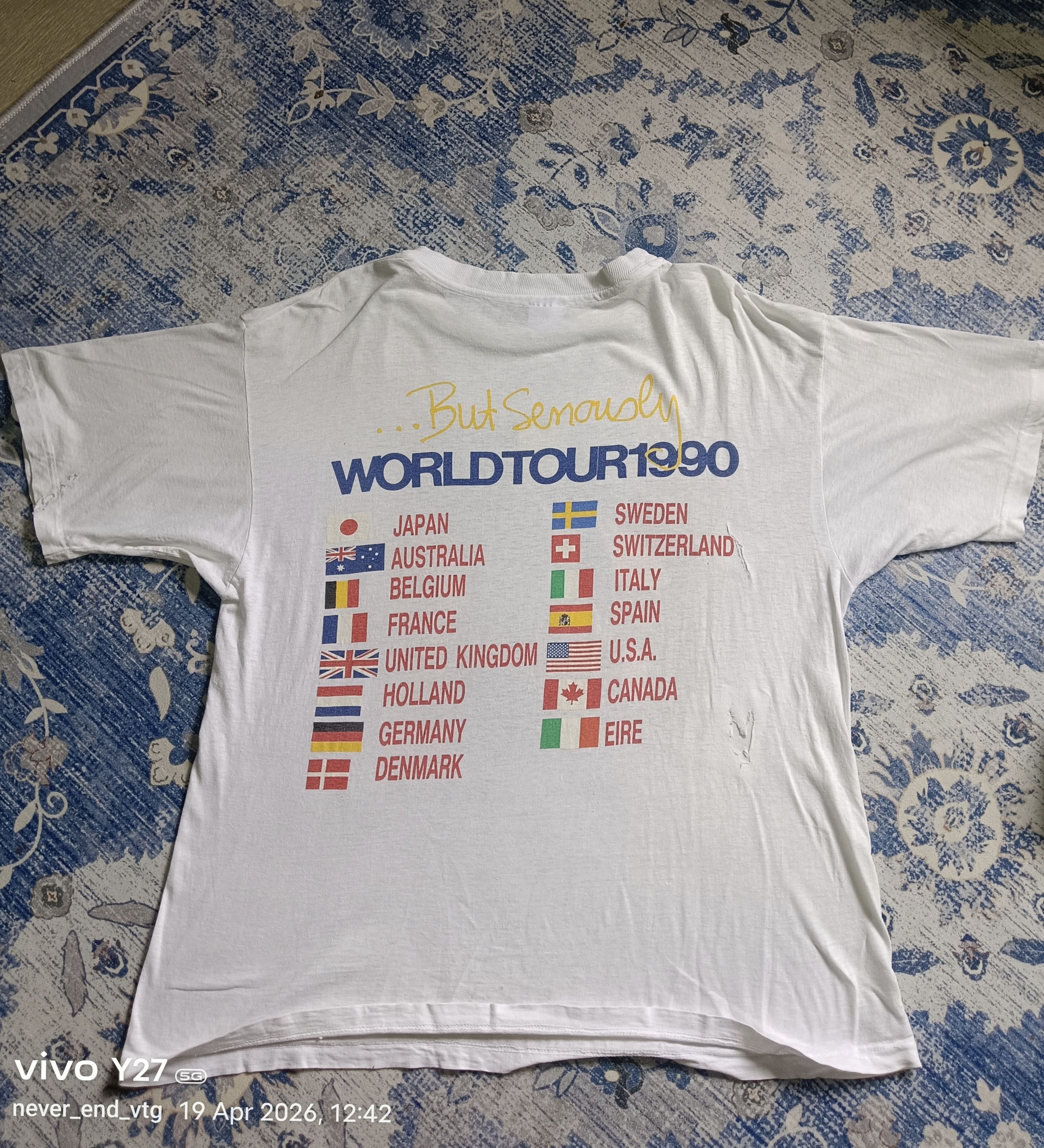 Band Tees Vintage Phil Collins T-shirt Size US L / EU 52-54 / 3 - 2 Thumbnail