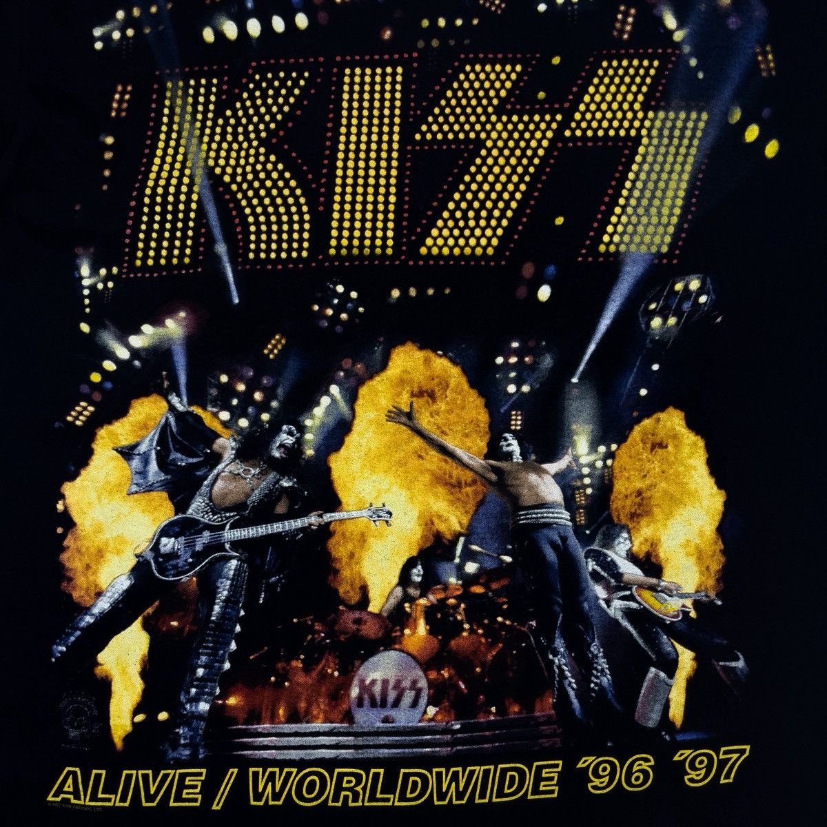 KISS 90’s Vintage KISS Alive 1996 1997 Tour Merch T-Shirt Size US L / EU 52-54 / 3 - 4 Thumbnail