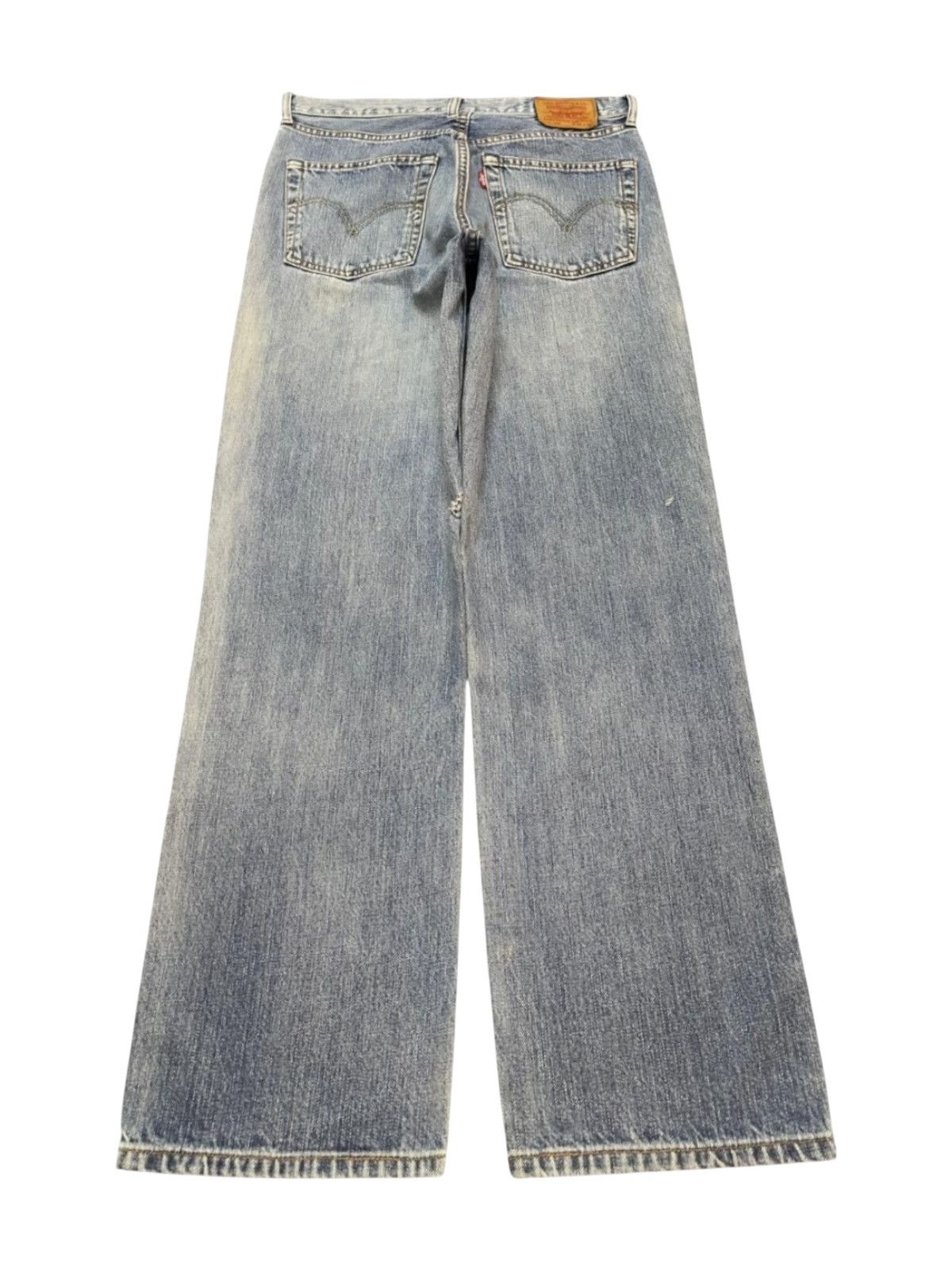Levi's Vintage 80s Levis 502 Blue Faded Wash Wide Leg Straight Fit Size US 31 - 2 Thumbnail