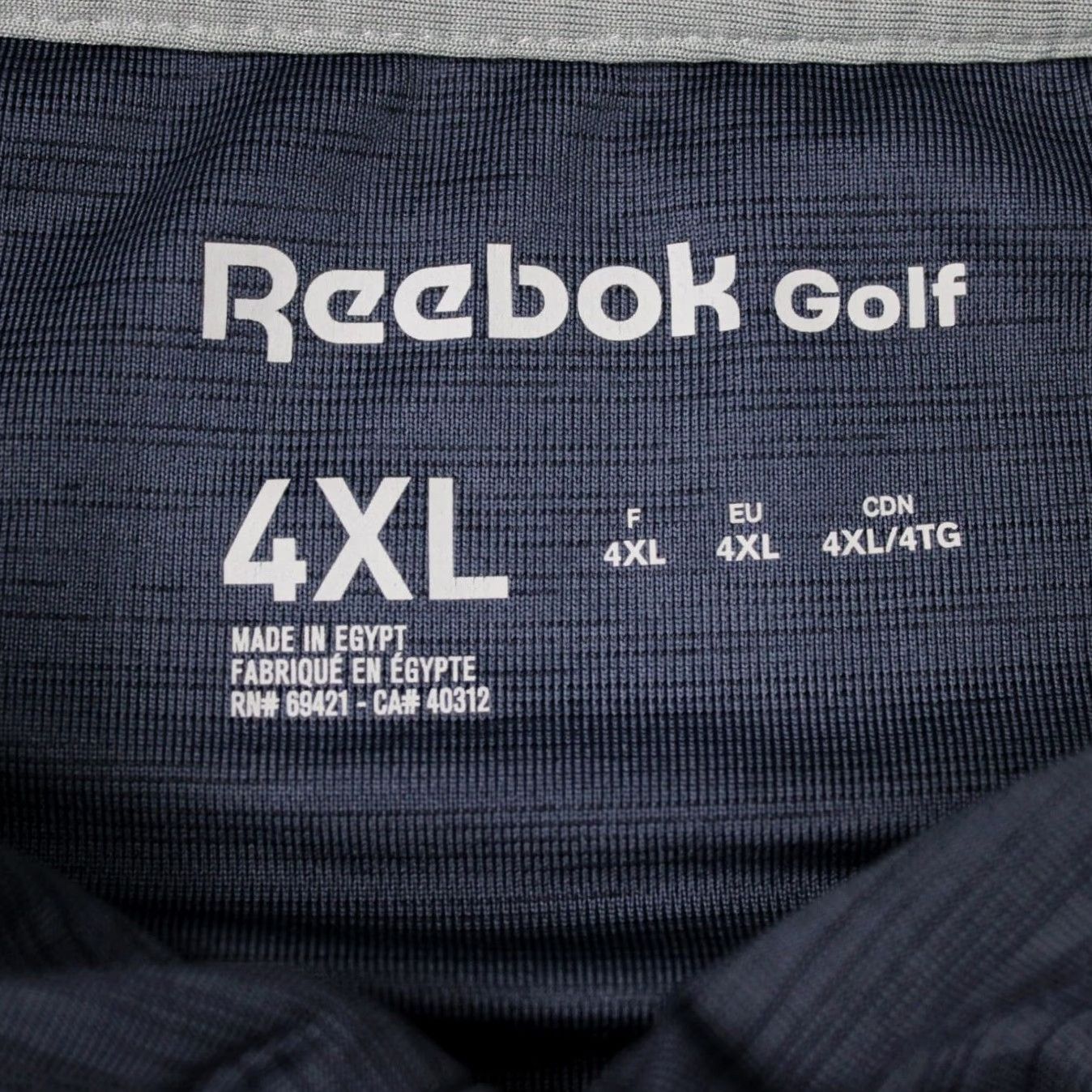 Reebok Reebok Golf Polo Shirt Mens 4XL Blue Polyester Stretch Short Sleeve Polo Size US XXL / EU 58 / 5 - 5 Thumbnail