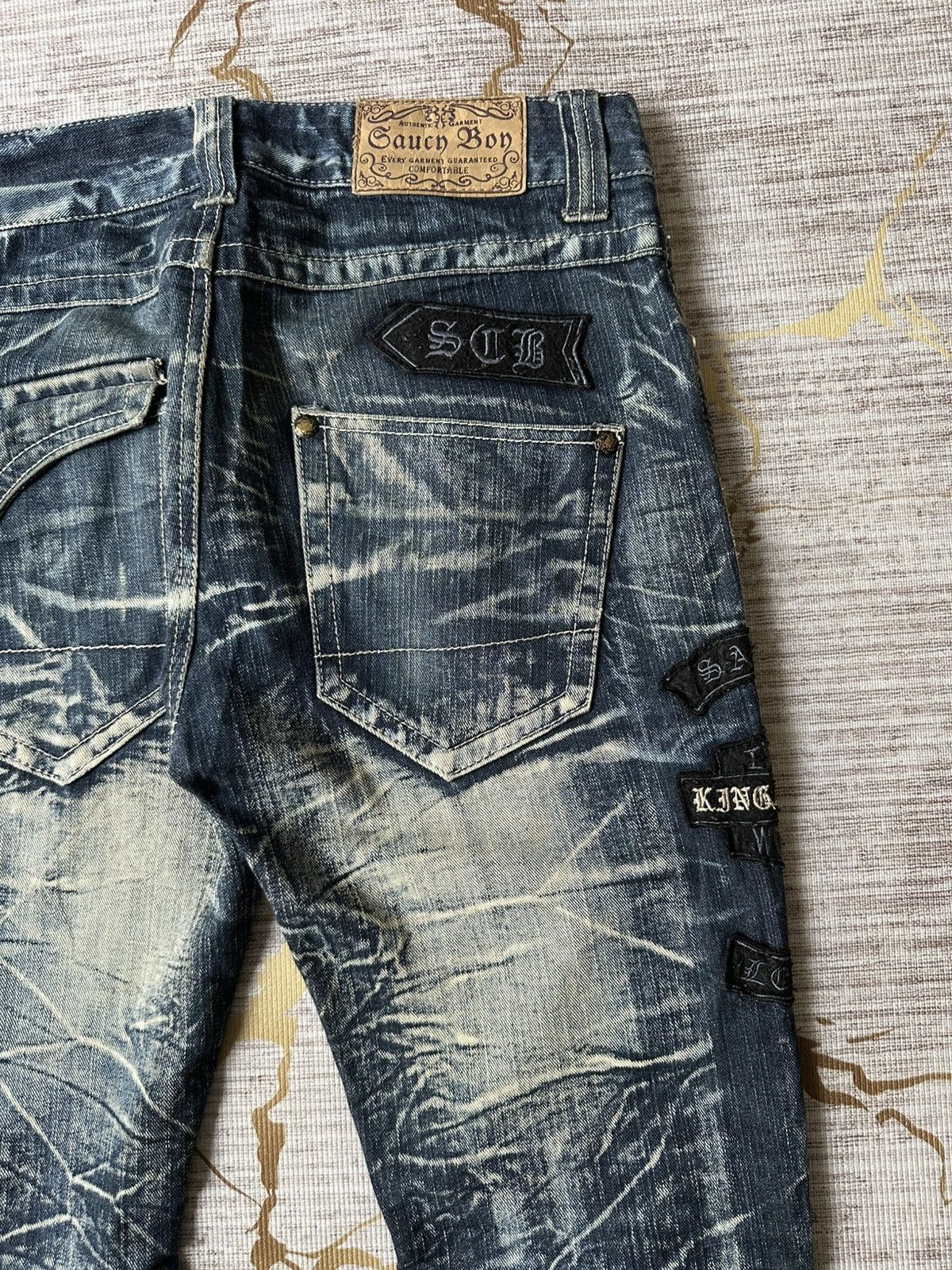 Japanese Brand Tommorow Claw Marks Patches Design Denim Size US 32 / EU 48 - 20 Thumbnail