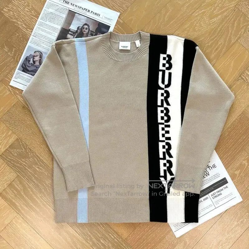 Burberry Burberry Brown Wool Women's Long Sleeve Sweater. Size S / US 4 / IT 40 - 1 Thumbnail