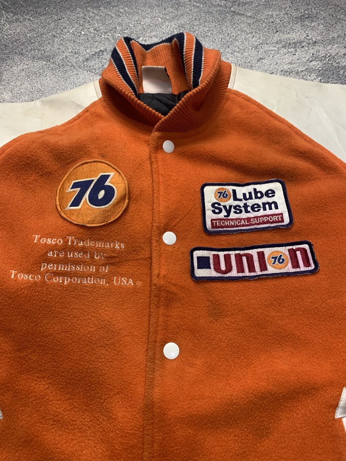 Vintage 🐍 Vintage 76 Lubricants Varsity Jacket Size US L / EU 52-54 / 3 - 5 Thumbnail