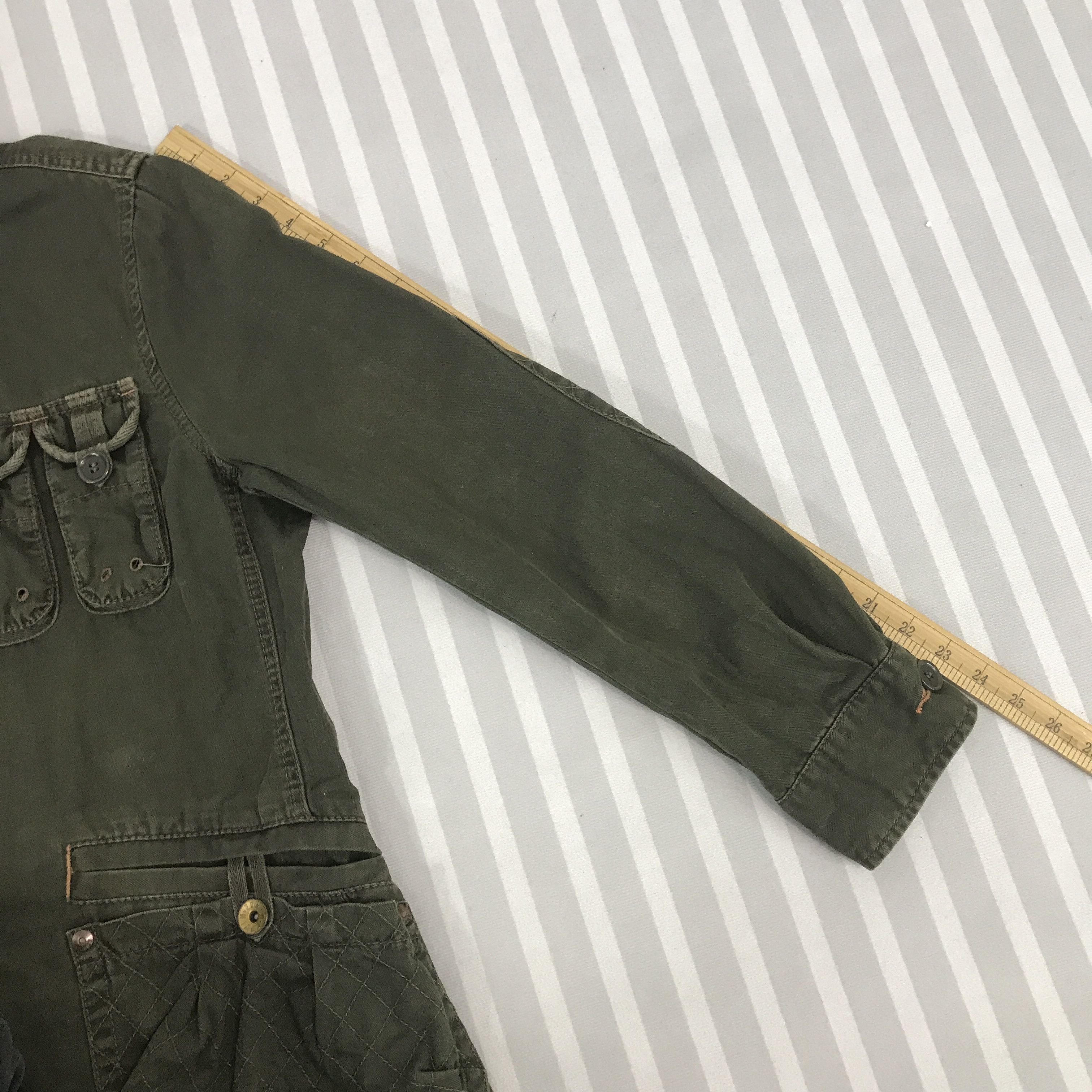 Edwin × Japanese Brand × Vintage Vintage Edwin button multi pocket green Jacket Size US M / EU 48-50 / 2 - 6 Thumbnail