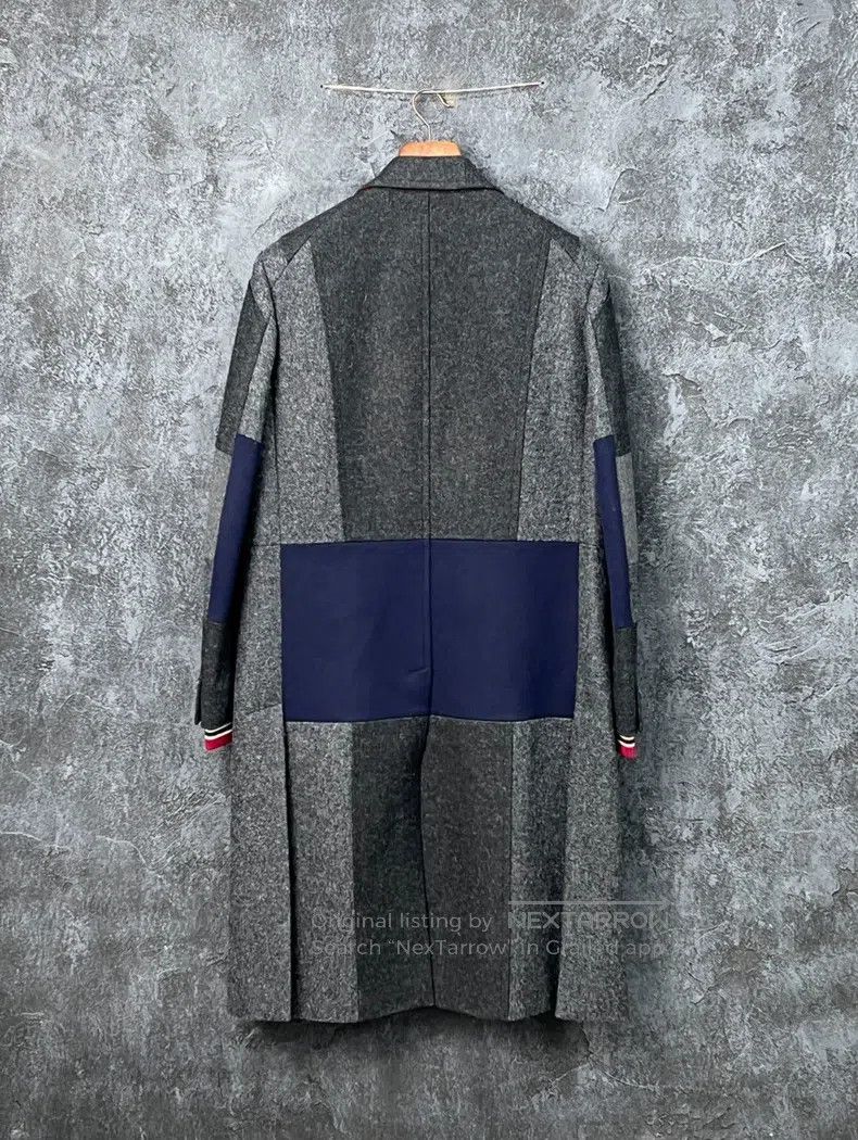 Valentino Valentino Single-breasted color-blocked striped coat Size US S / EU 44-46 / 1 - 5 Thumbnail