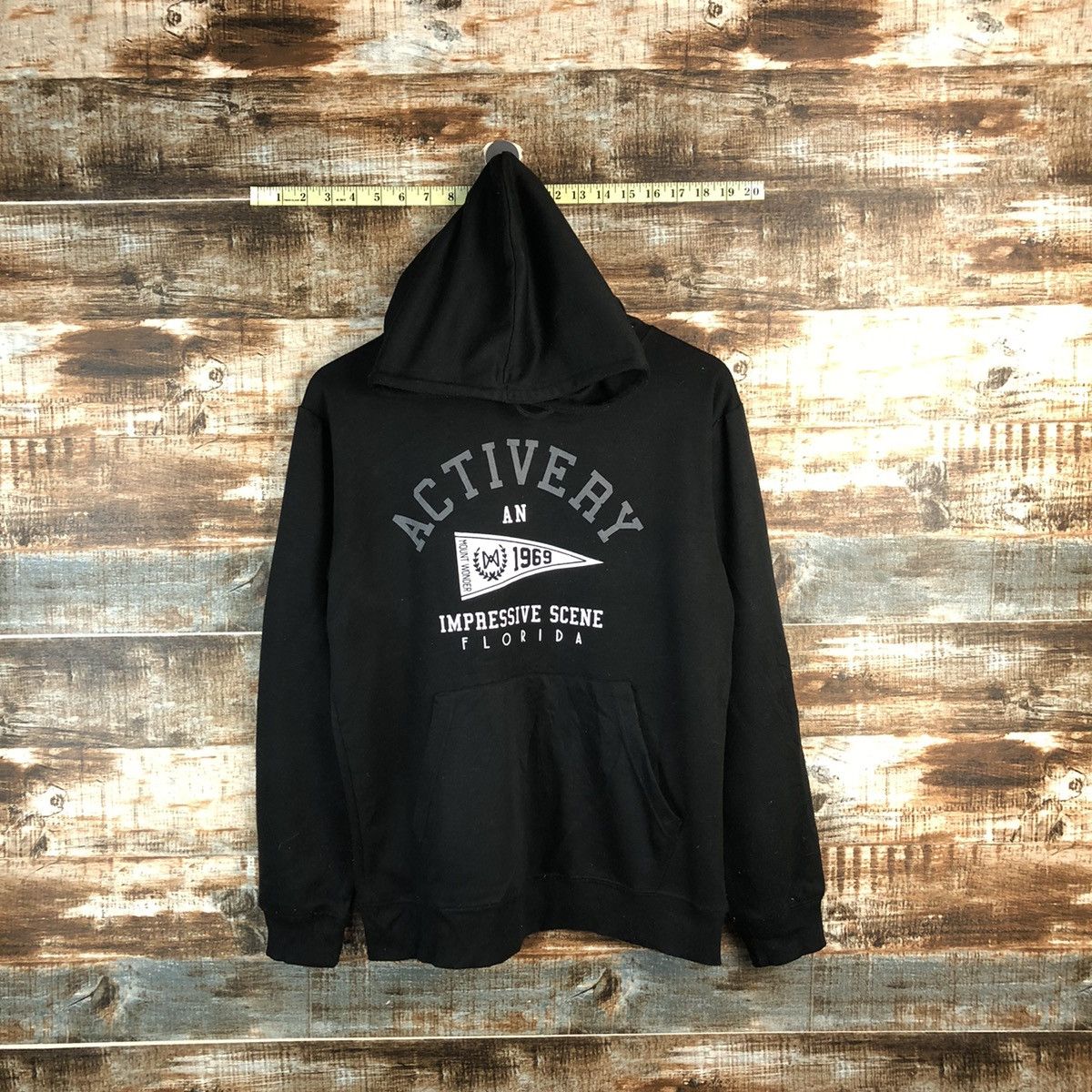 Japanese Brand J.E. Balance Black Hoodie #A1914 Size US M / EU 48-50 / 2 - 1 Thumbnail