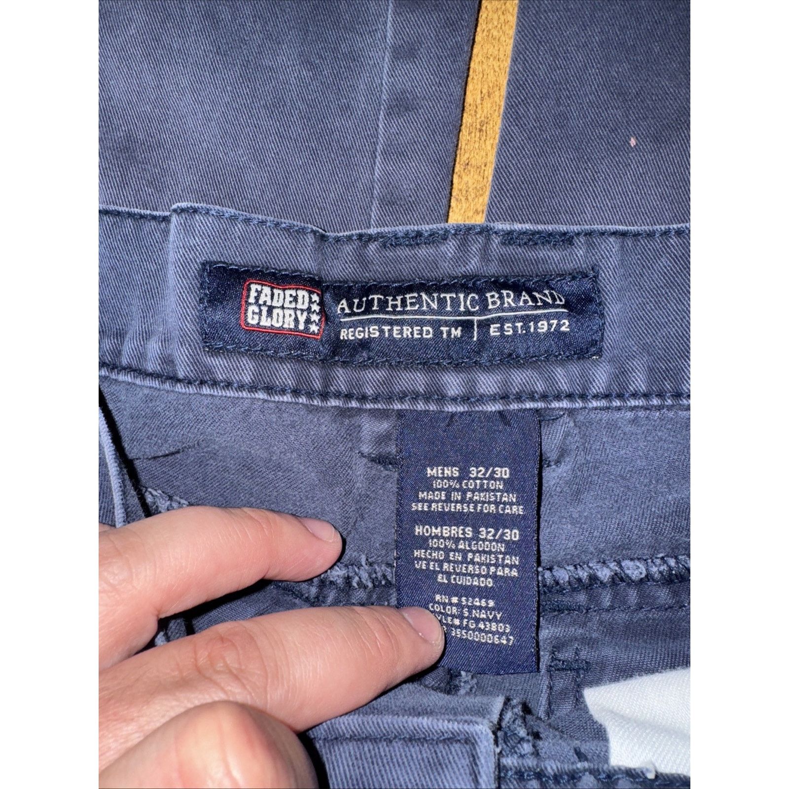 Carhartt × Dickies × Faded Glory Vintage Faded Glory Cargo Pants Blue 33x31 Size US 33 - 5 Thumbnail