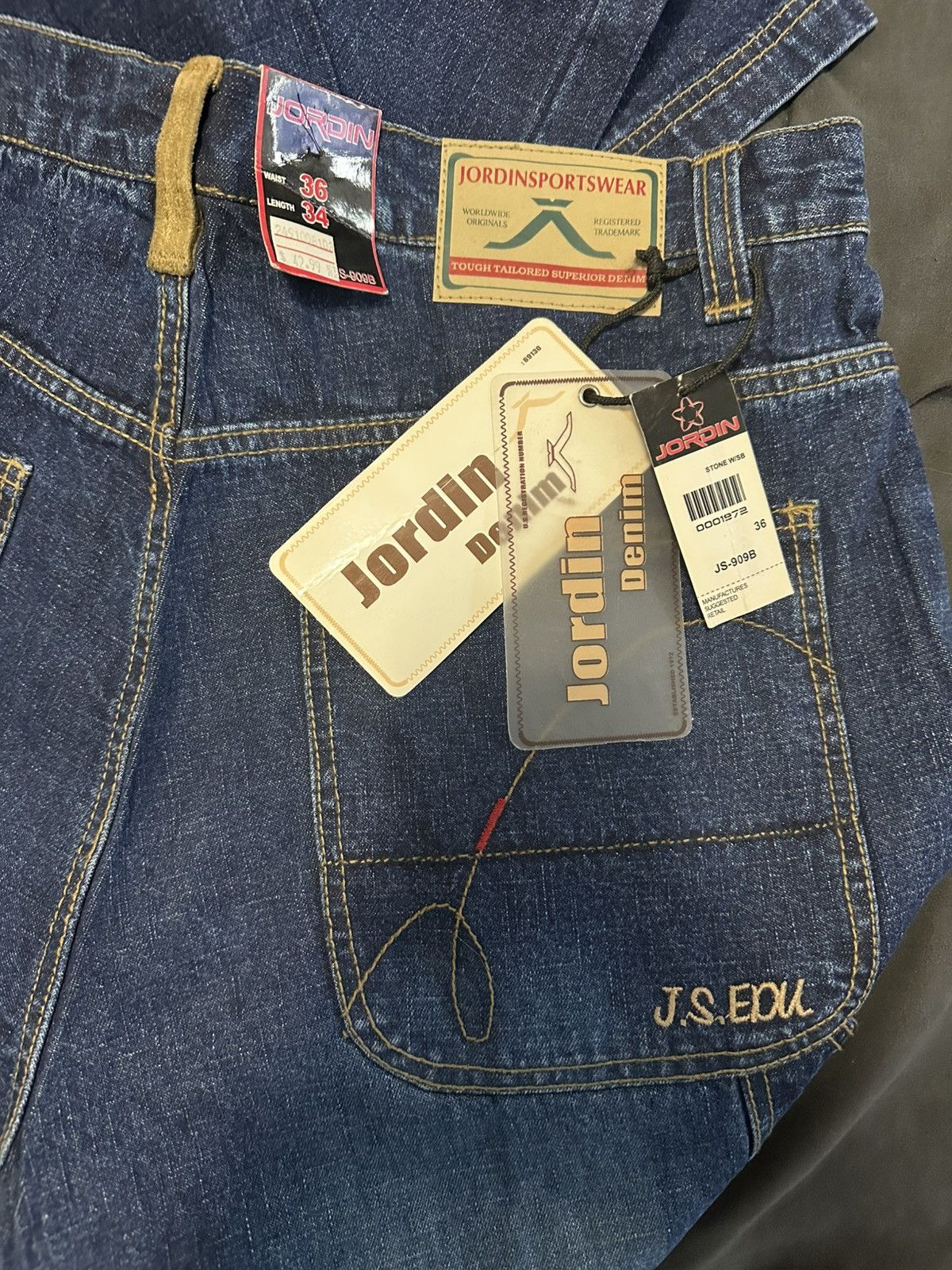 JNCO × Southpole × Vintage DEADSTOCK y2k vintage Jordin Sportswear baggy jeans Size US 36 / EU 52 - 3 Thumbnail