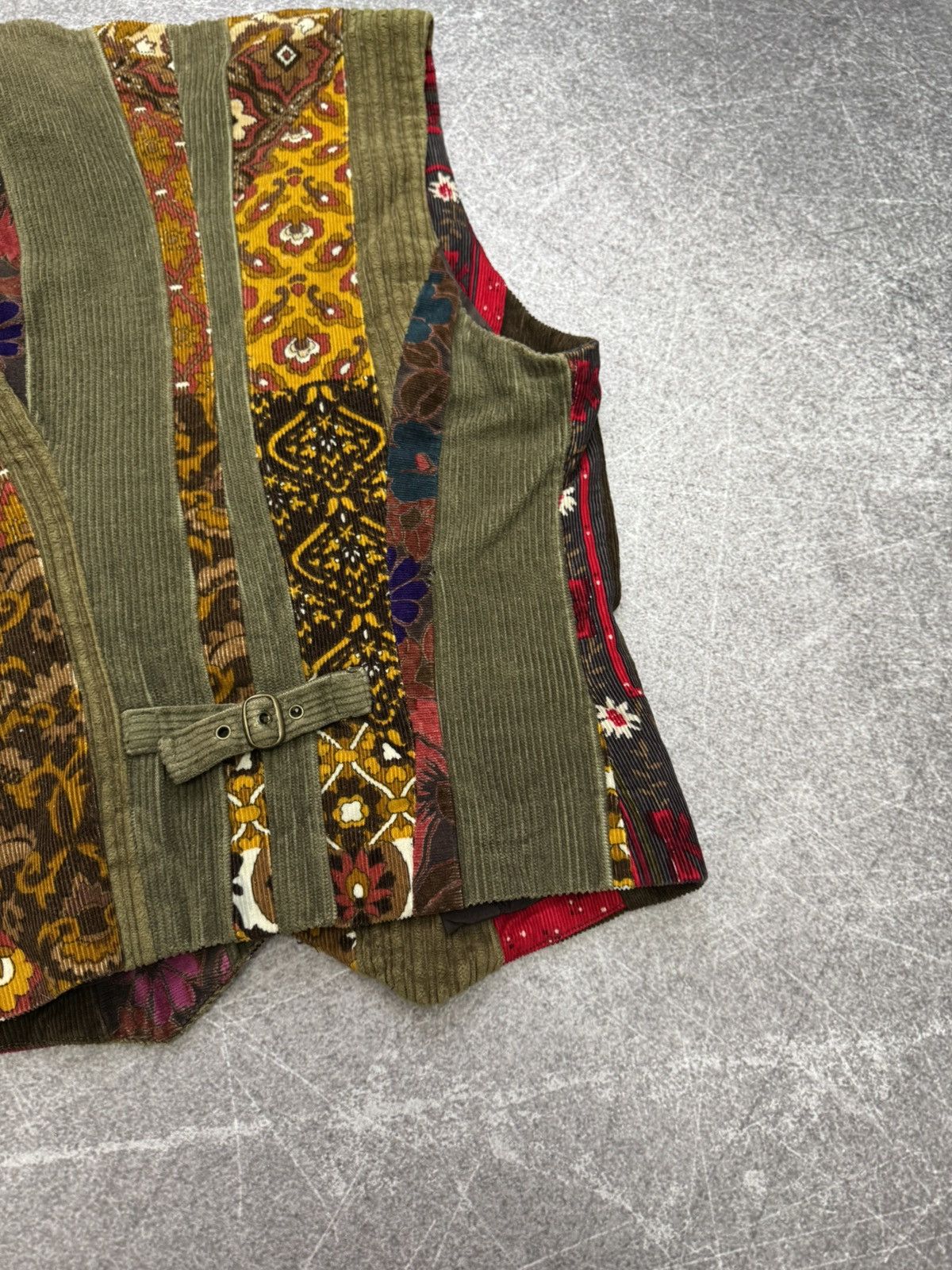 Dolce & Gabbana Vintage 1990s Dolce & Gabbana Velvet Patchwork Vest Boro Size S / US 4 / IT 40 - 12 Thumbnail