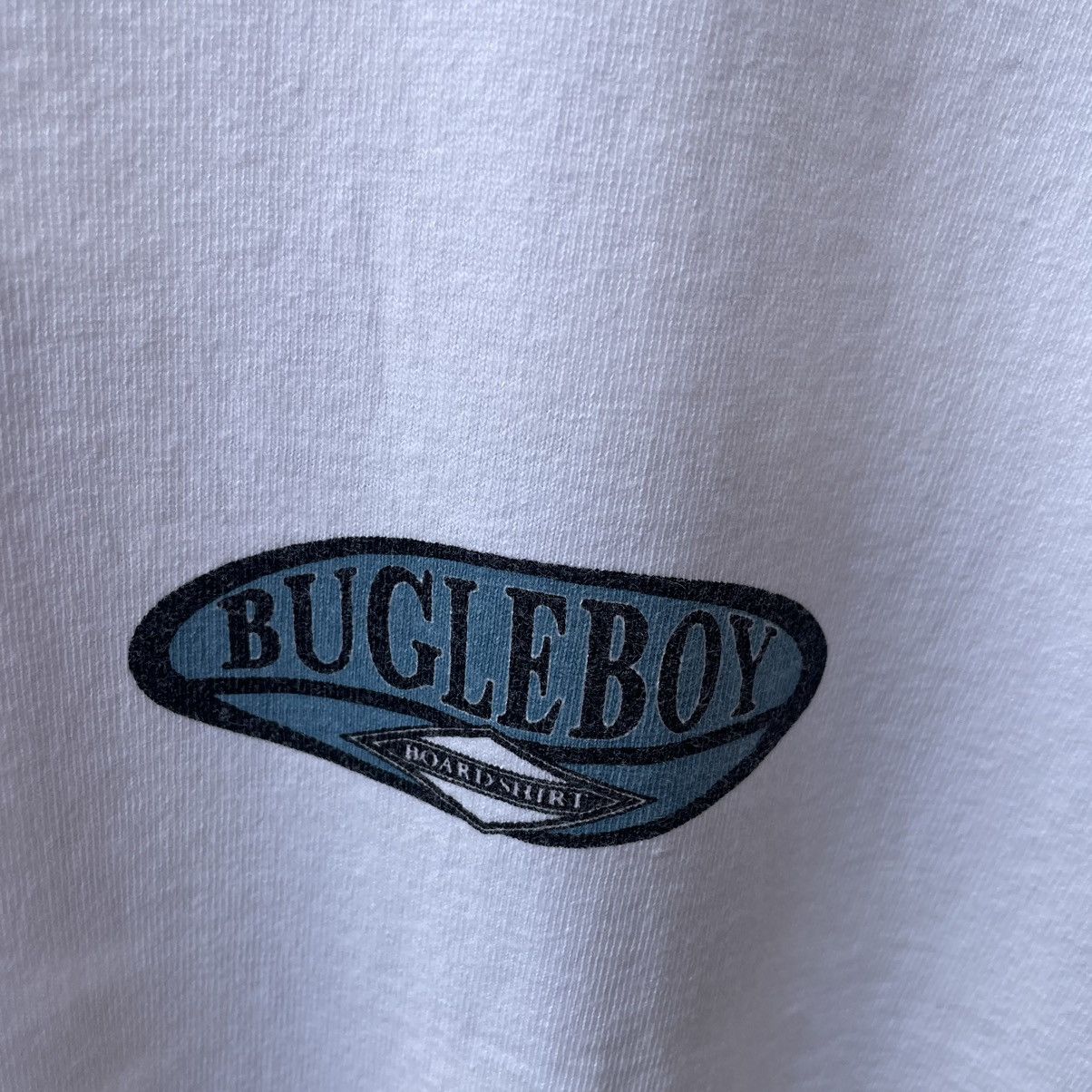 Bugle Boy × Vintage 🔥Vintage 90s Bugle Boy Big Logo Board Short Tee Size US L / EU 52-54 / 3 - 4 Thumbnail