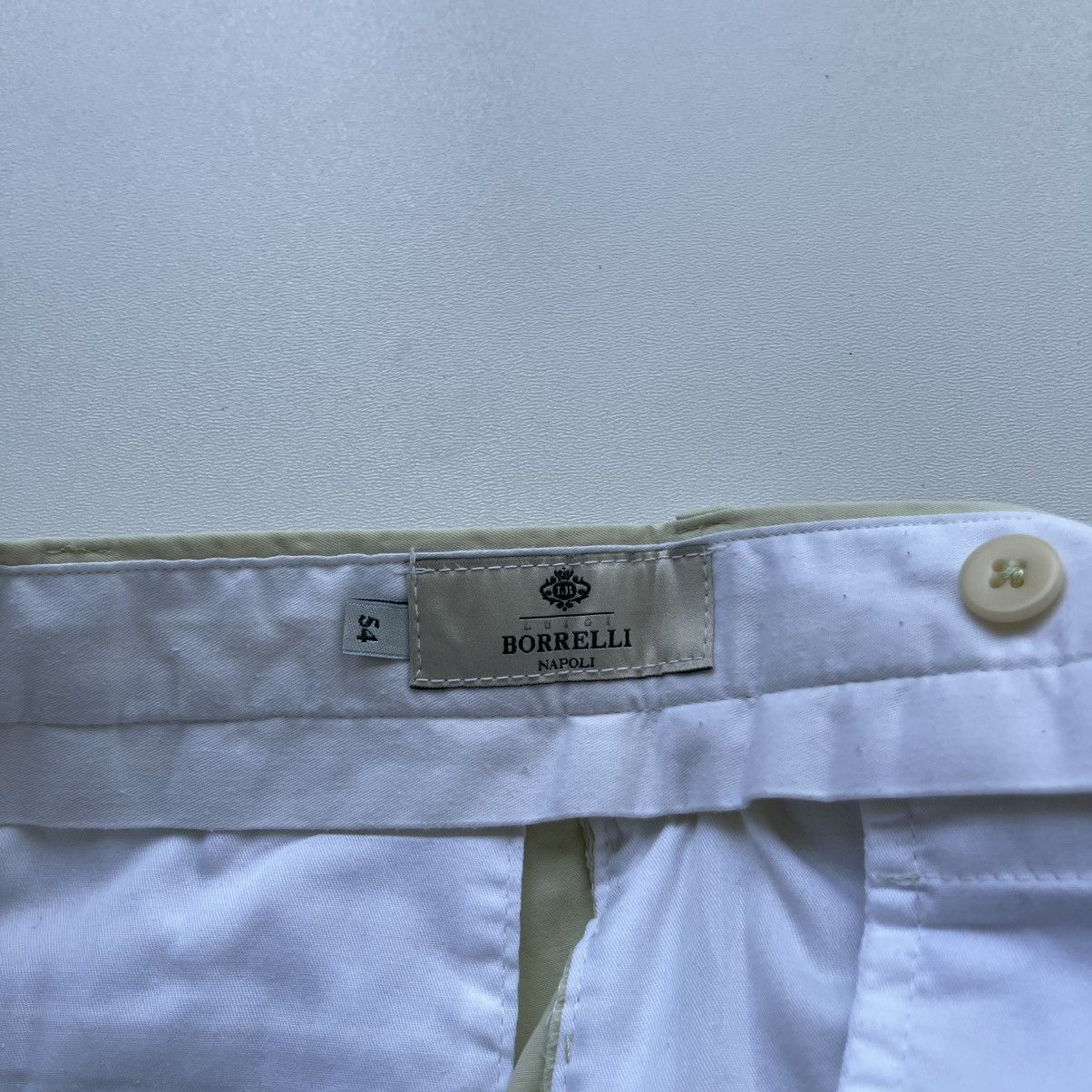 Luigi Borrelli Luigi Borrelli Napoli Vintage Cotton Chino Pants Yellow Size US 36 / EU 52 - 7 Thumbnail