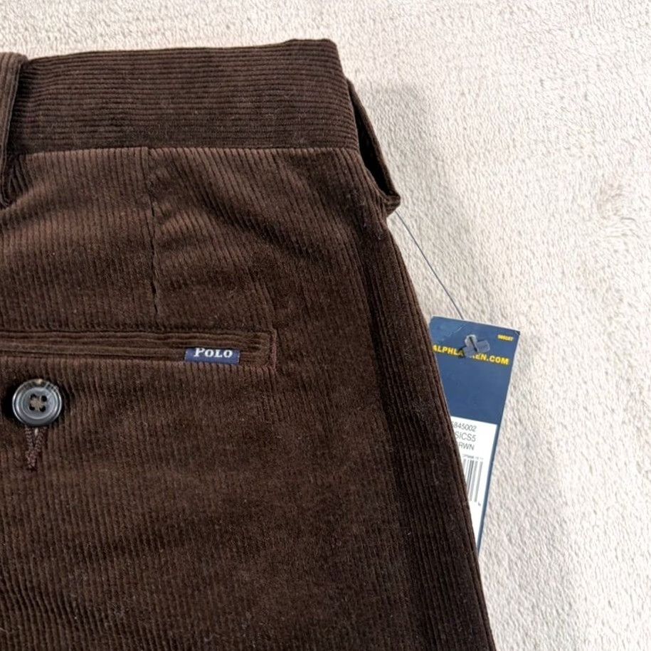 Polo Ralph Lauren Polo Ralph Lauren Stretch Classic Fit Corduroy Pants Brown Men 36x30 NWT Size US M / EU 48-50 / 2 - 5 Thumbnail