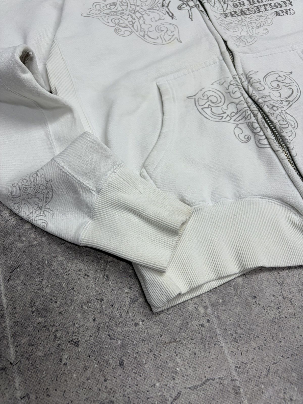 Le Grande Bleu (L.G.B.) Vintage Chrome Hearts Vibe Zip Hoodie Fur Hood Y2K Japanese Size US M / EU 48-50 / 2 - 10 Thumbnail