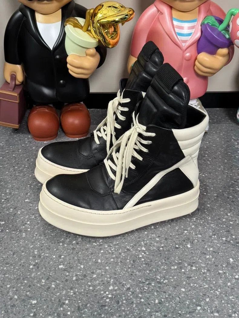 Rick Owens Rick Owens Black and White High. Size US 9 / EU 42 - 2 Thumbnail