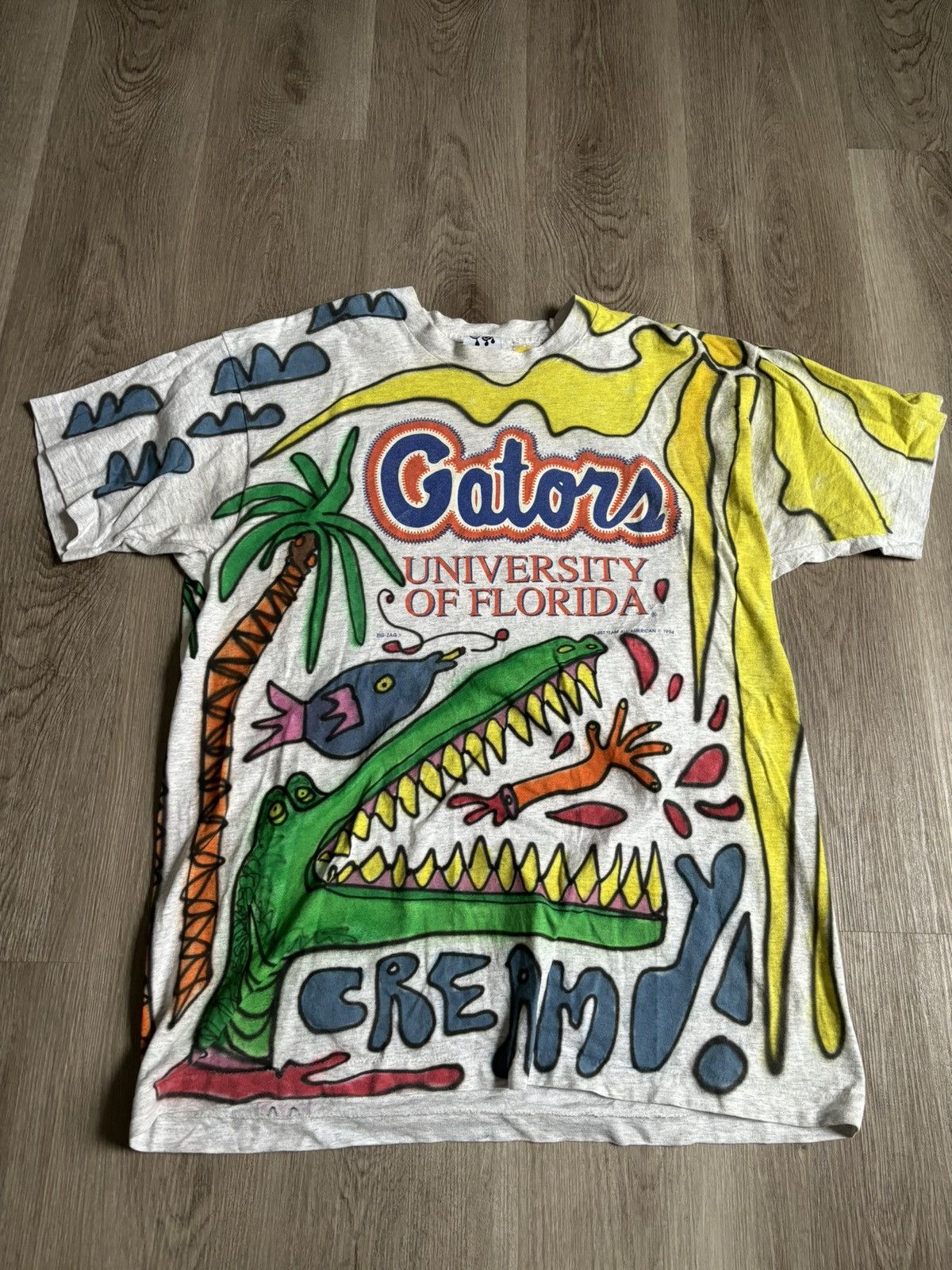 Vintage Creamy Studies Size US XL / EU 56 / 4 - 1 Thumbnail