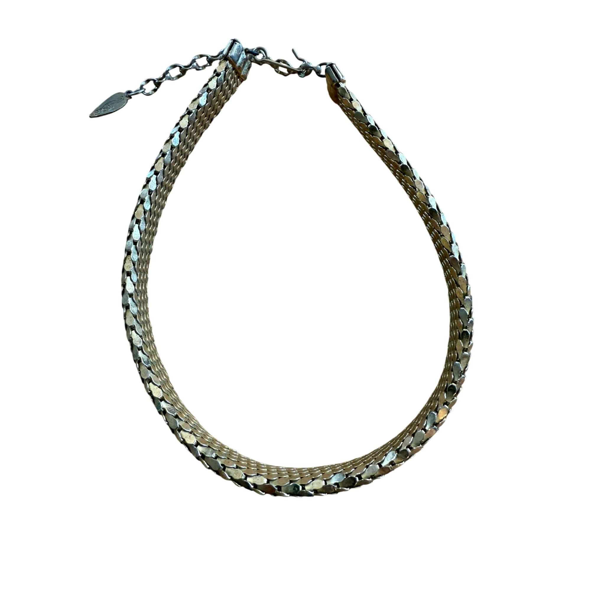 Other Vintage Whiting & Davis Gold tone Mesh Choker Necklace 11 in Size ONE SIZE - 1 Thumbnail