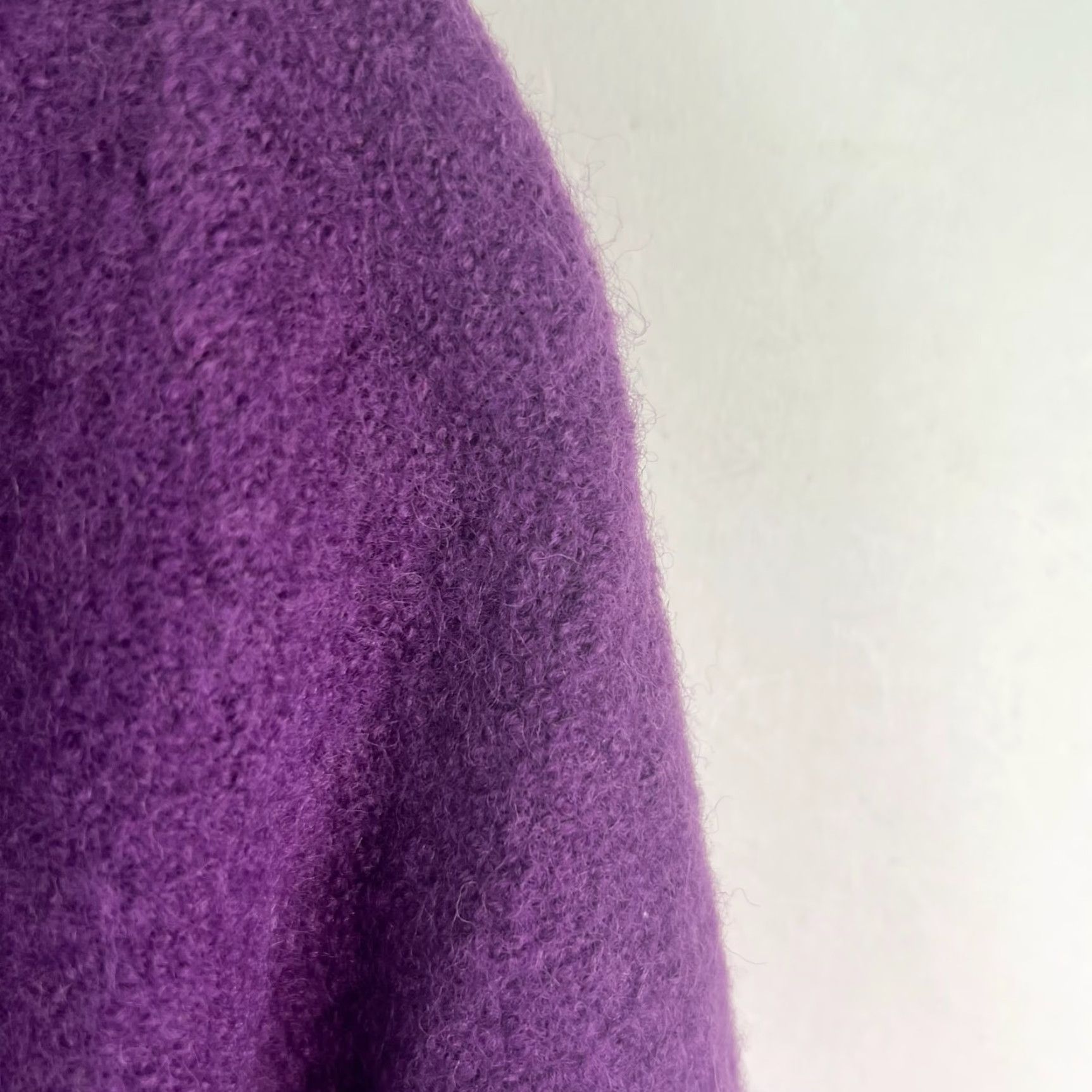 Vintage VINTAGE Moviveaux Jacket Womens PS Purple 100% Wool Open Mid-Length Long Sleeve Classic Fit Australia 90s Designer Size S / US 4 / IT 40 - 2 Thumbnail