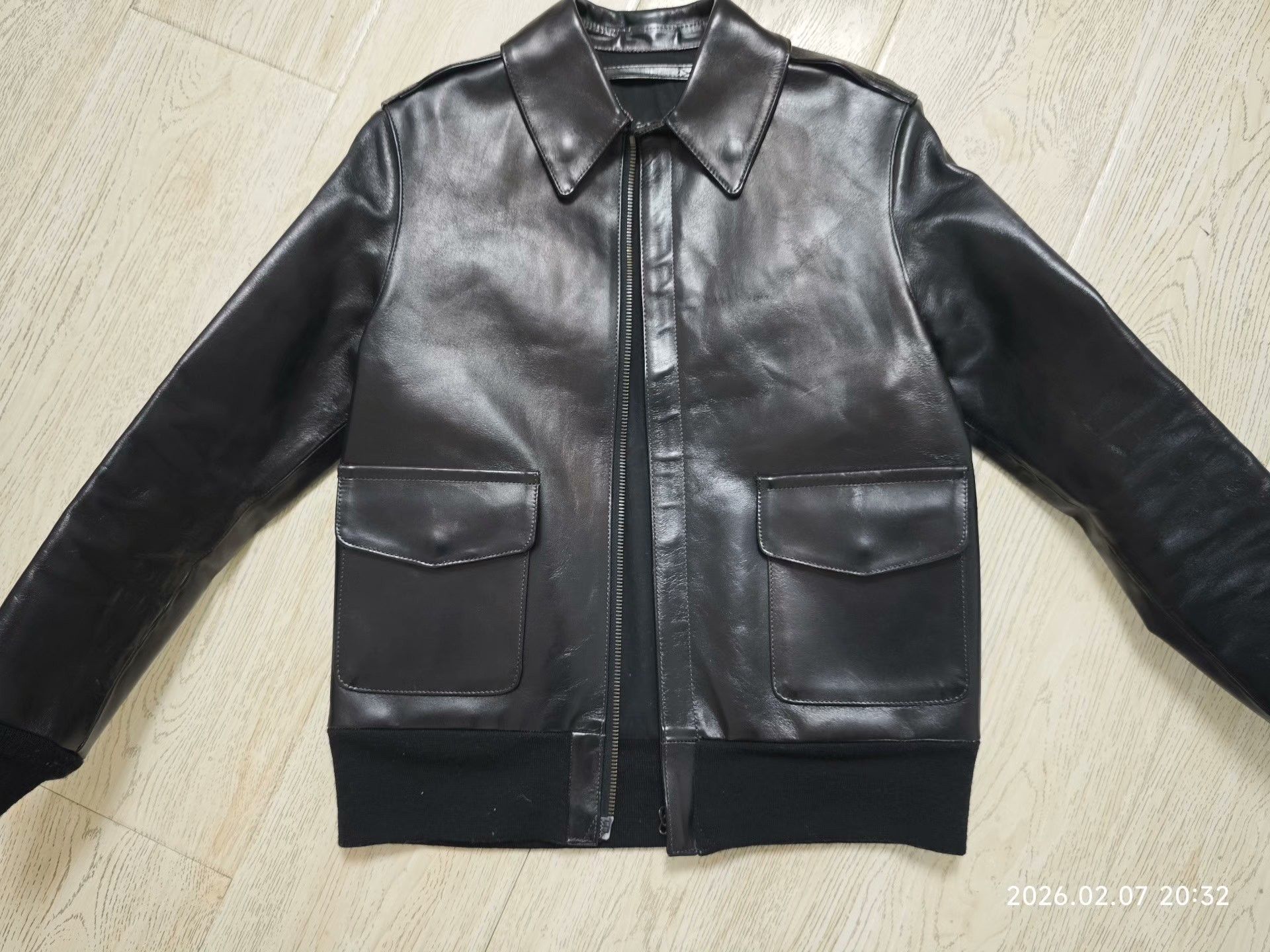 Laurel Japanese Horsehide A2 Flight Jacket XS Size US XS / EU 42 / 0 - 1 Thumbnail