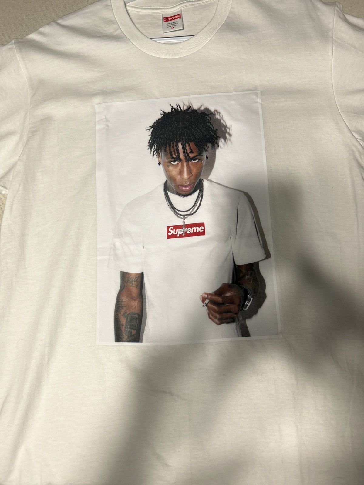 Supreme Supreme NBA young boy white tee | Grailed