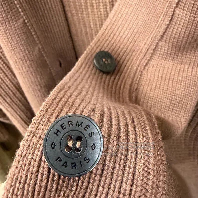 Hermes Hermes Marl Brown Cashmere Knit Mid-Length Open Cardigan J Size XXS / US 00 / IT 34 - 5 Thumbnail