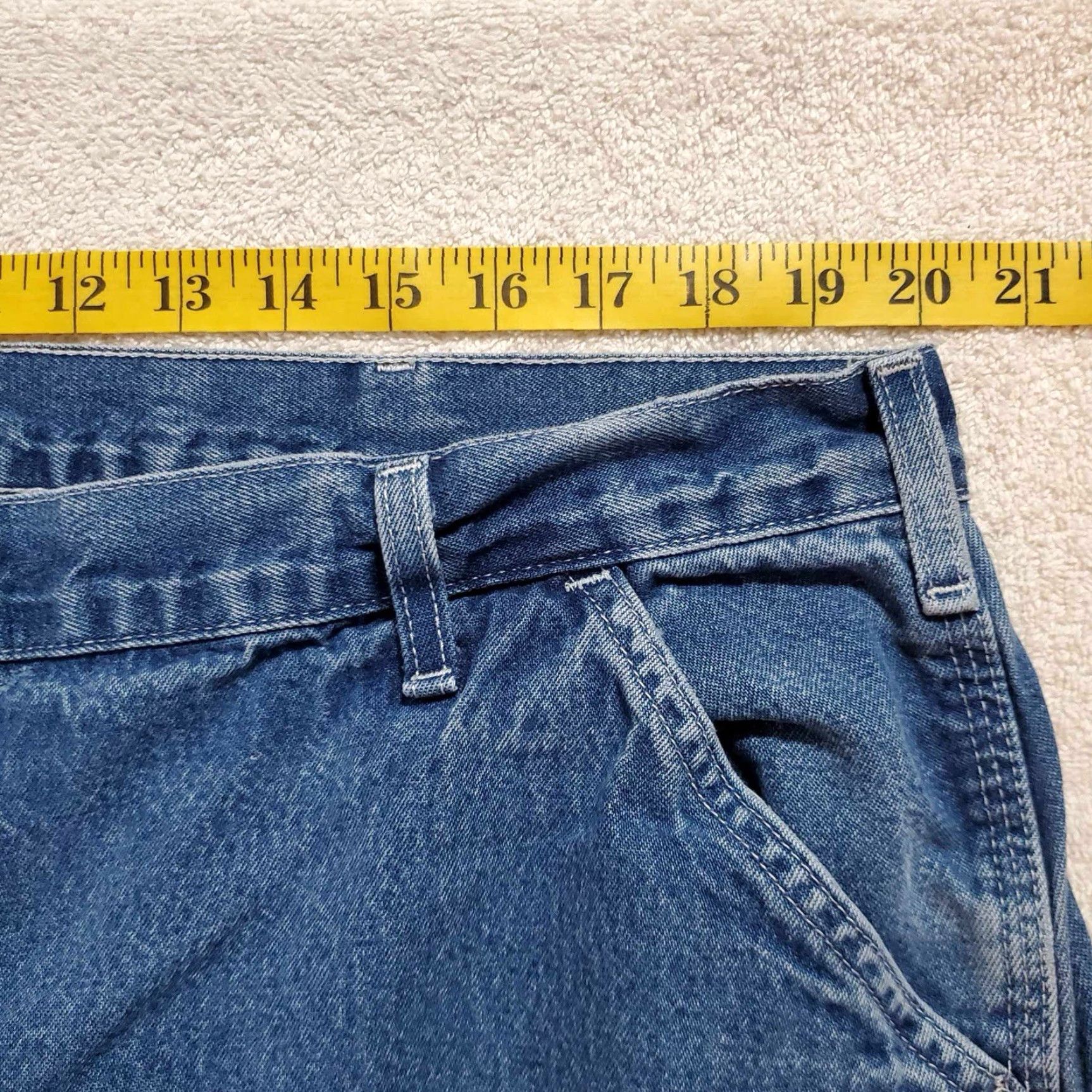 Carhartt VINTAGE Carhartt Jeans B13 DST Carpenter Pocket 40 X 29 Mens Blue Straight 40 29 Mens Jeans Pockets Carhartt Size US 40 / EU 56 - 4 Thumbnail
