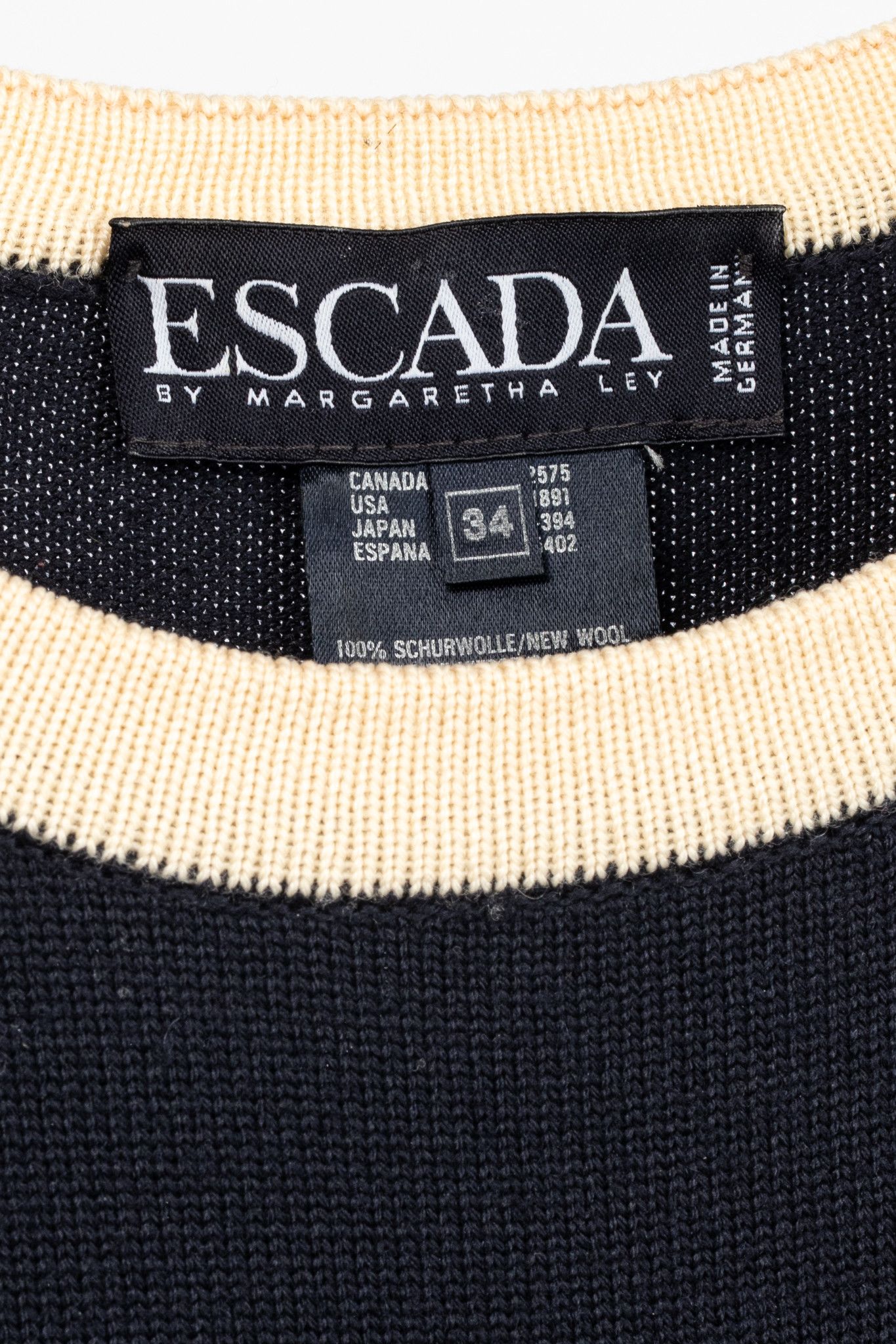 Escada Escada by Margaretha Ley Wool-Knit Piped Sweater & Skirt Set Size S / US 4 / IT 40 - 4 Thumbnail