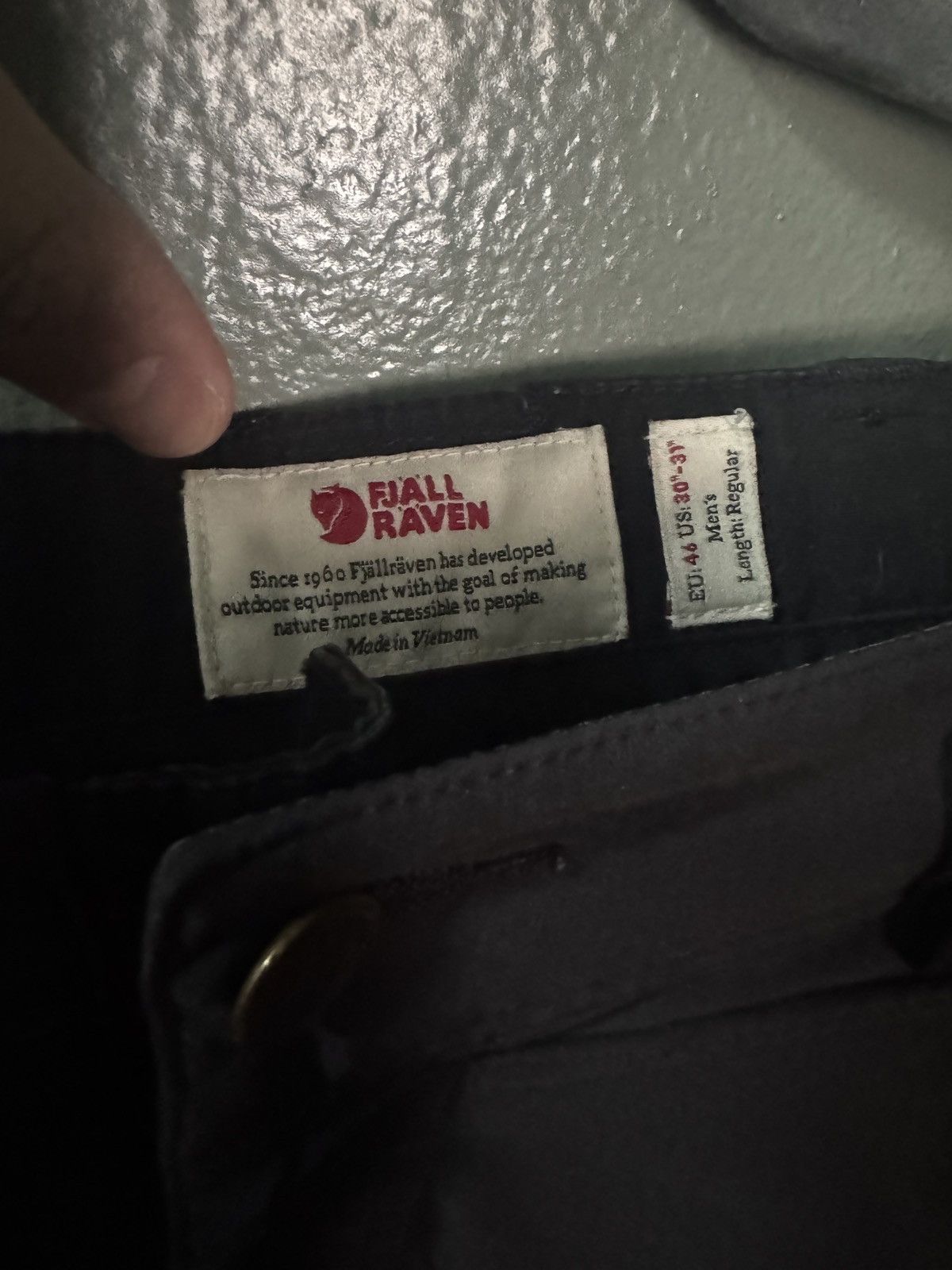 Fjallraven FJALL RAVEN Cargo Pants Black 30x31 Size US 31 - 3 Thumbnail