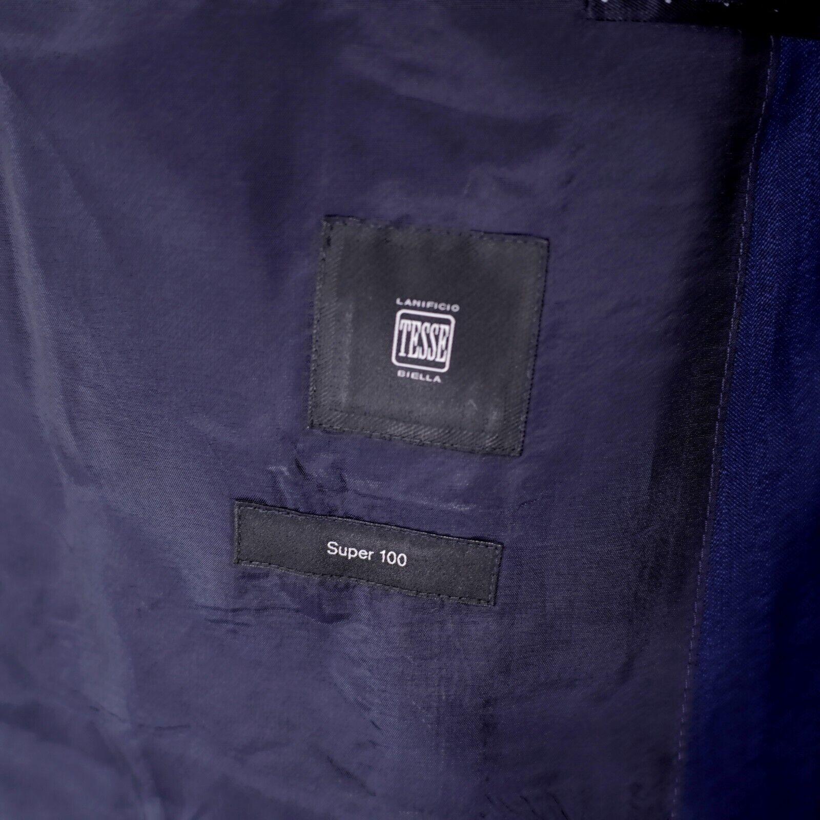Hugo Boss Boss Hugo Boss Lanificio Tesse Biella Super 100 Wool Blue He Size 42R - 10 Thumbnail