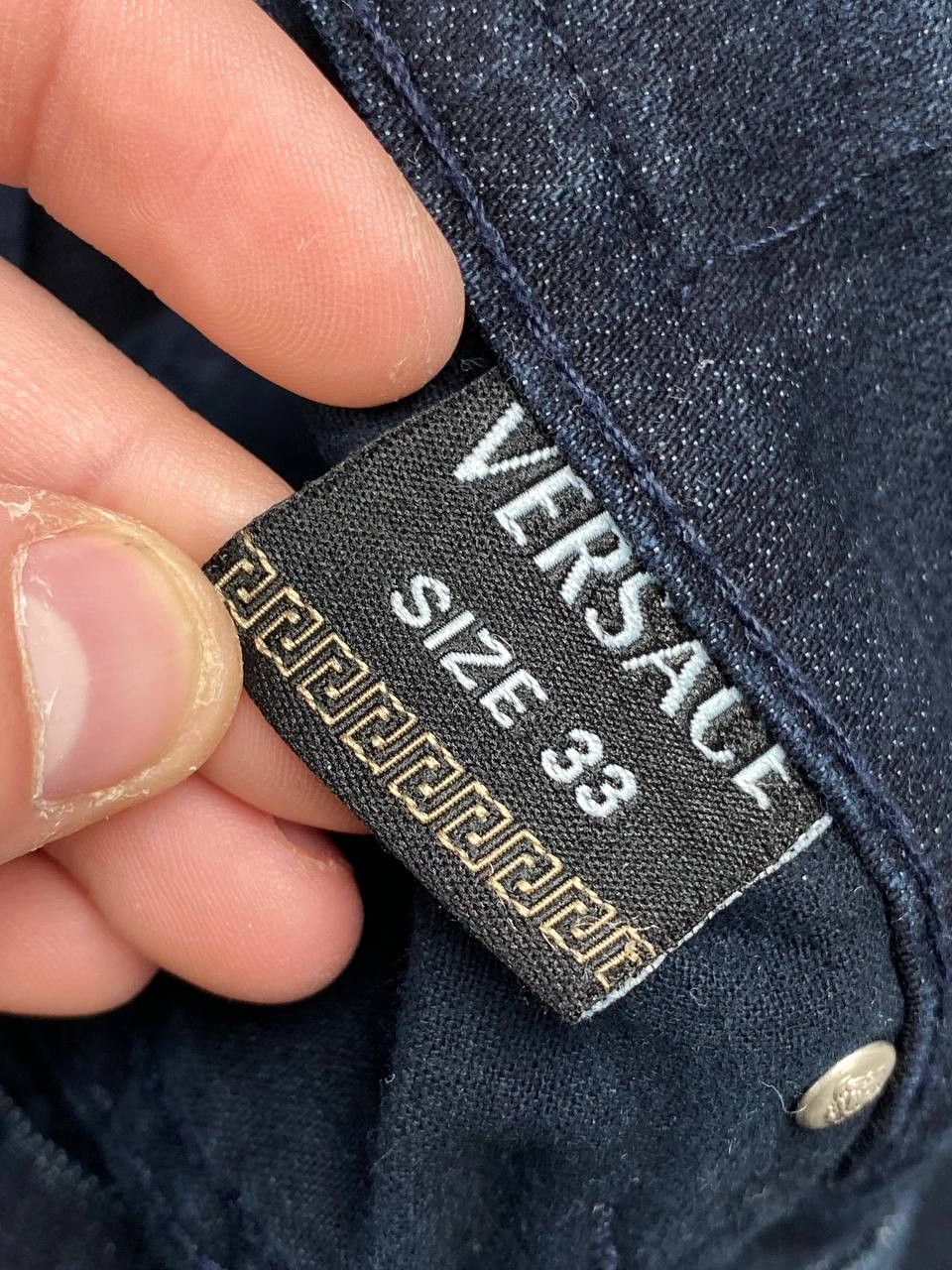 Versace Vintage Versace Jeans Denim Big Logo VJC Men Size 32 Blue Size US 32 / EU 48 - 12 Thumbnail